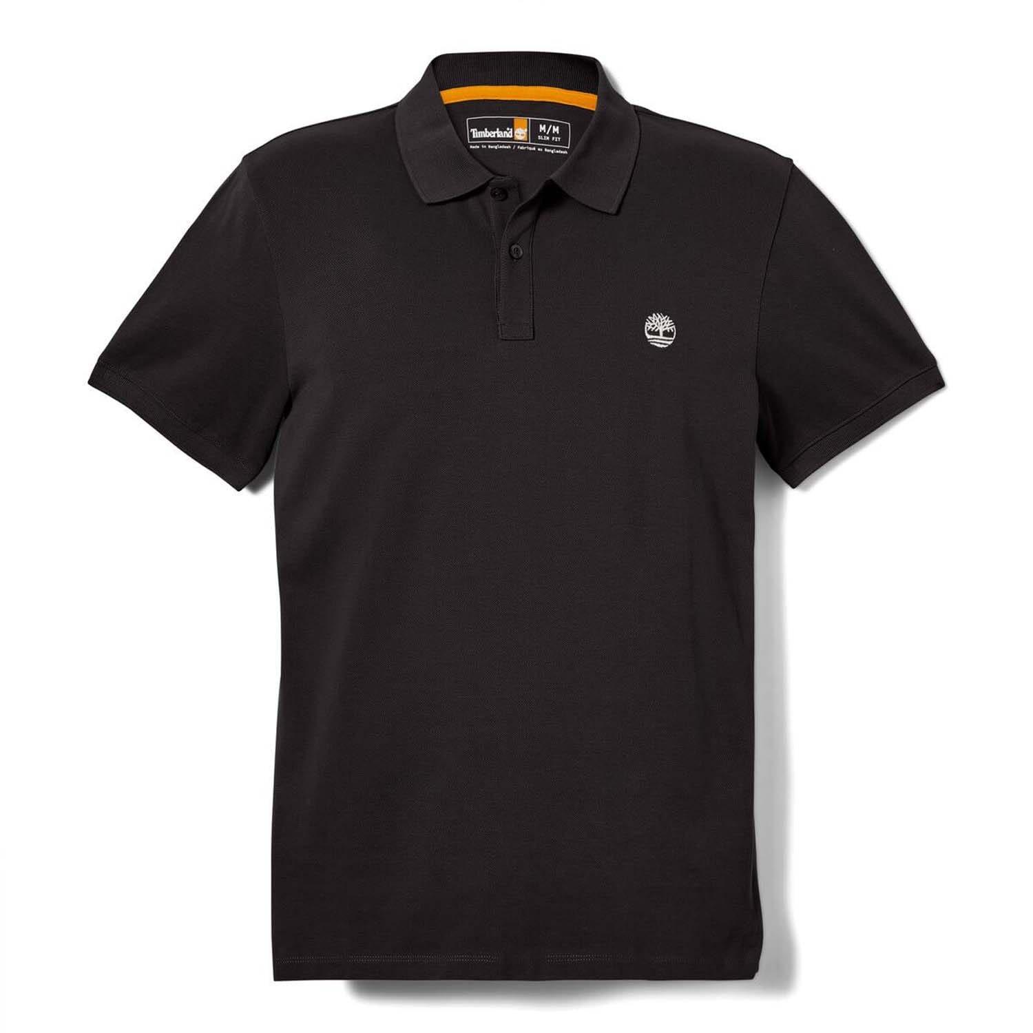 Black - Timberland - Oyster River Logo Short Sleeve Polo Shirt - 4