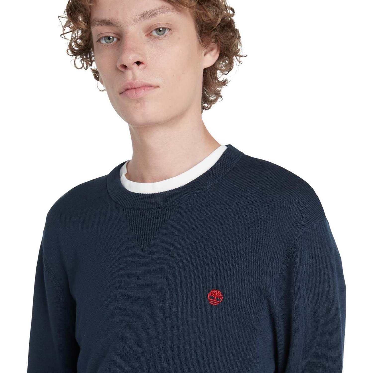 Navy - Timberland - John Crewneck Sweatshirt - 3