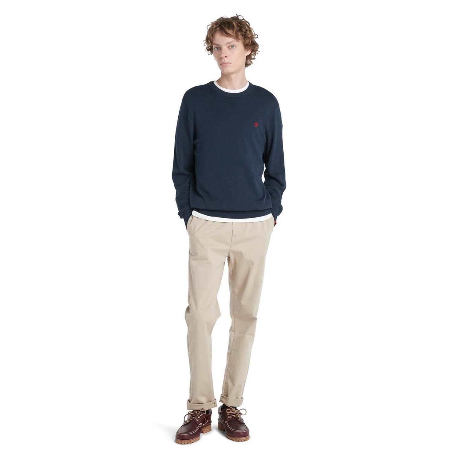 Navy - Timberland - John Crewneck Sweatshirt - 5