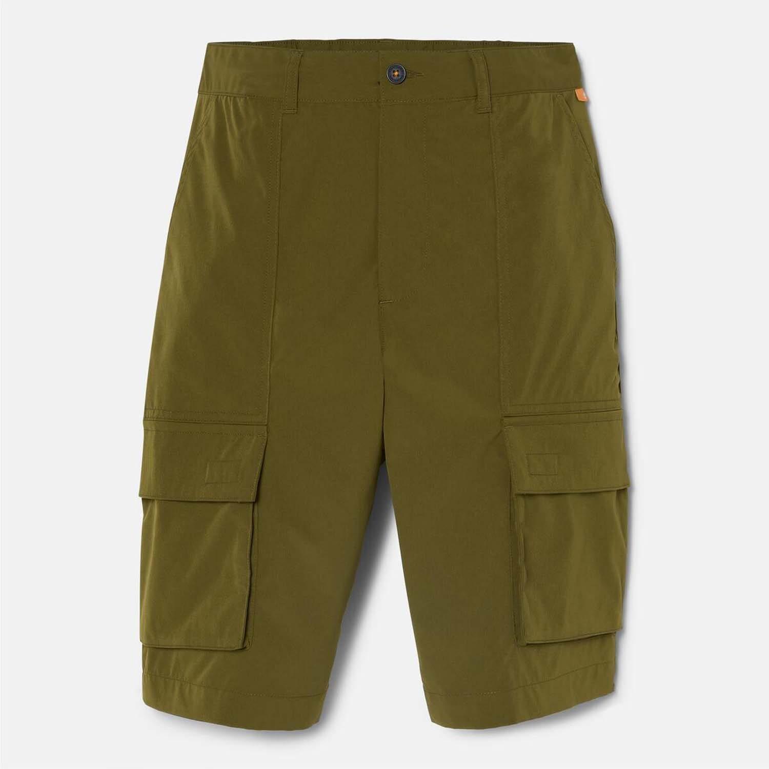 Olive - Timberland - Durable Water Repellent Cargo Shorts - 3
