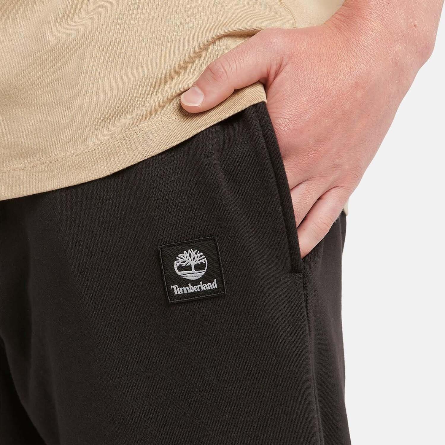 Black - Timberland - Woven Badge Sweatpants - 5