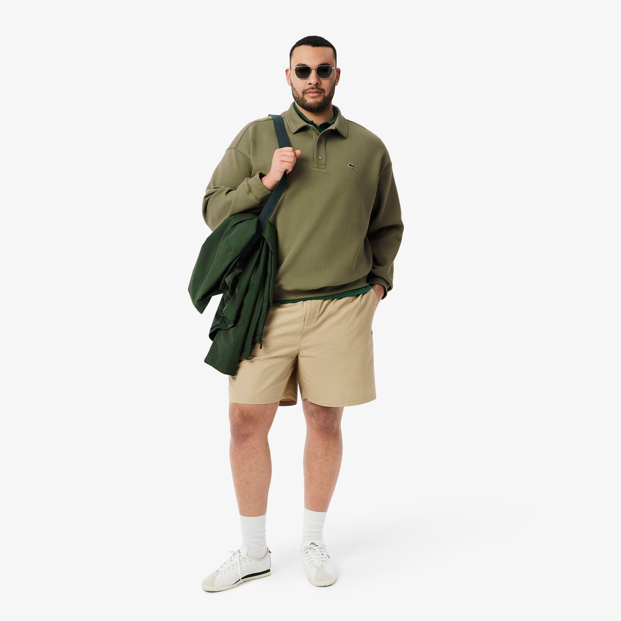 Green - Lacoste - Loose-Fit Pique Sweatshirt - 6