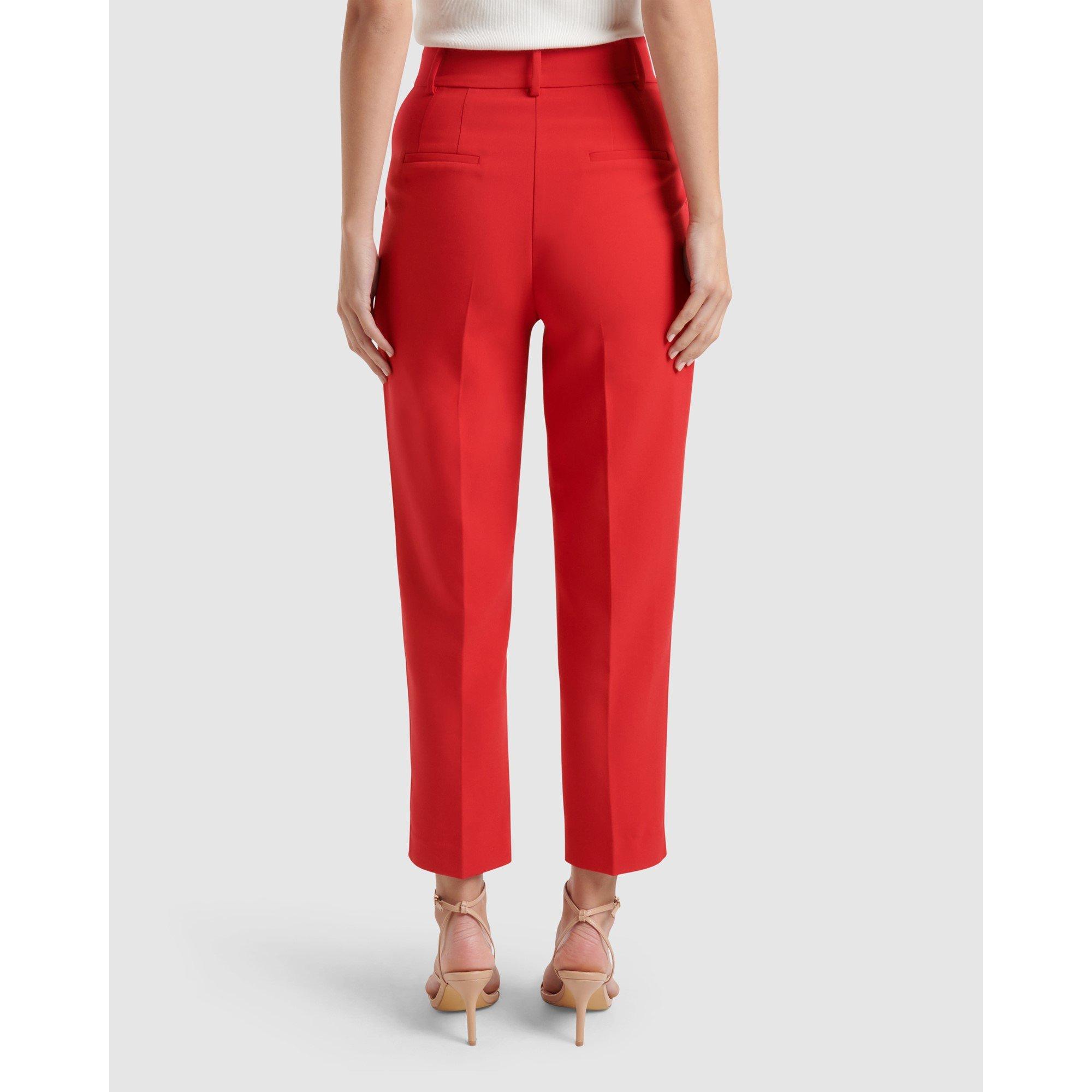 Red - Forever New - Avina Straight Leg Pants - 5