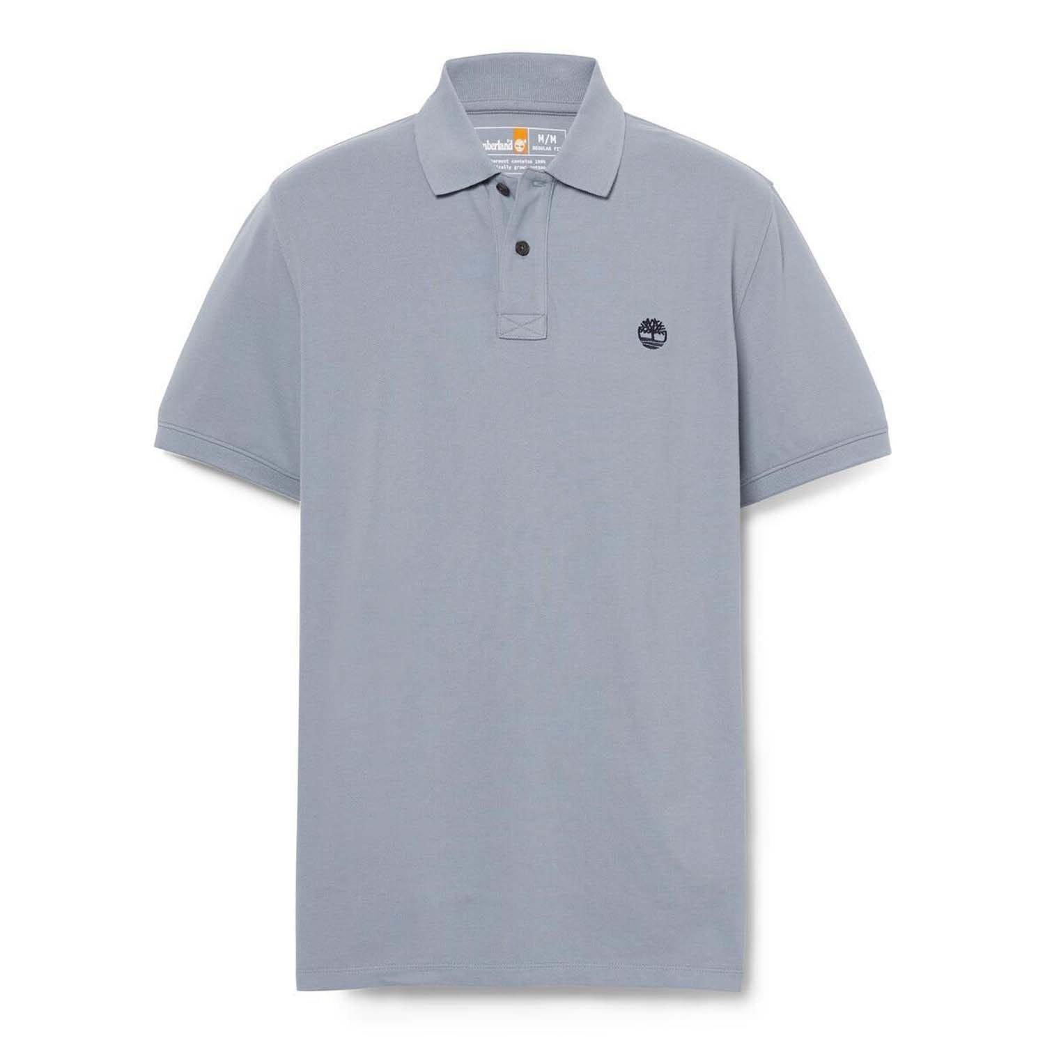 Grey - Timberland - Millers River Pique Polo Shirt - 3