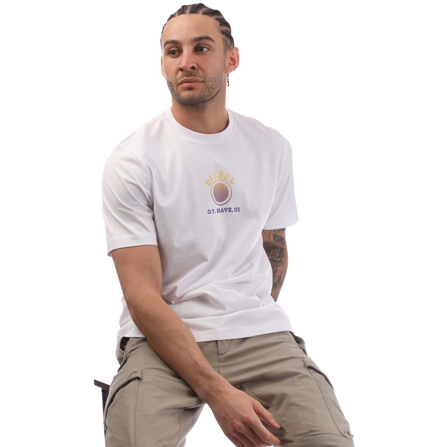 White - Diesel - T-Just 5-1 T-Shirt - 4