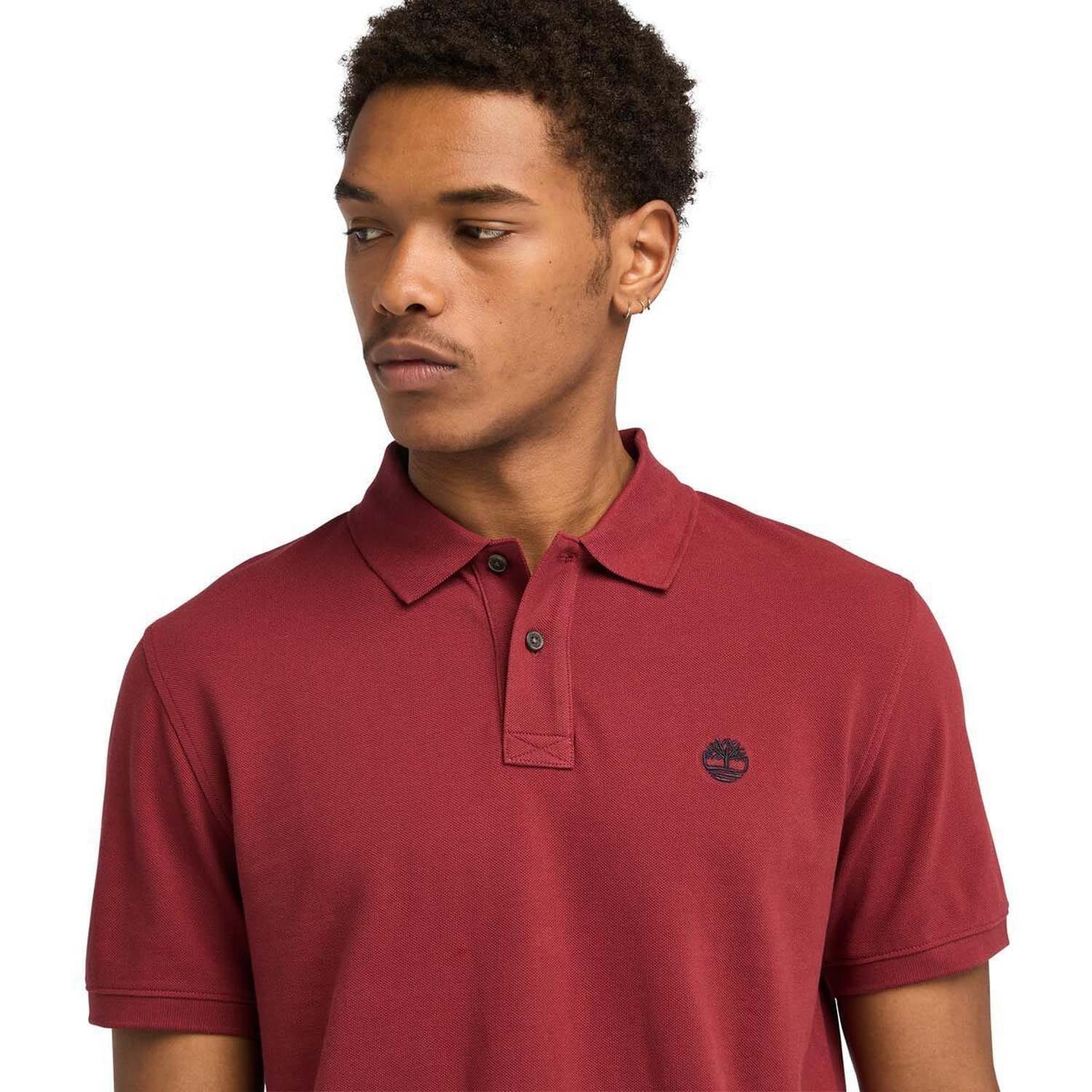 Brown - Timberland - Millers River Pique Polo Shirt - 4
