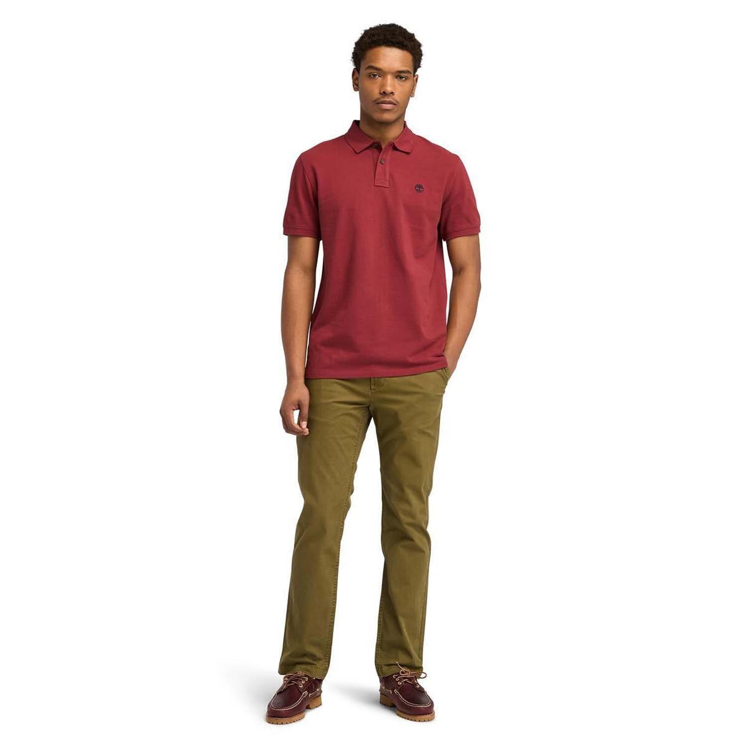 Brown - Timberland - Millers River Pique Polo Shirt - 5