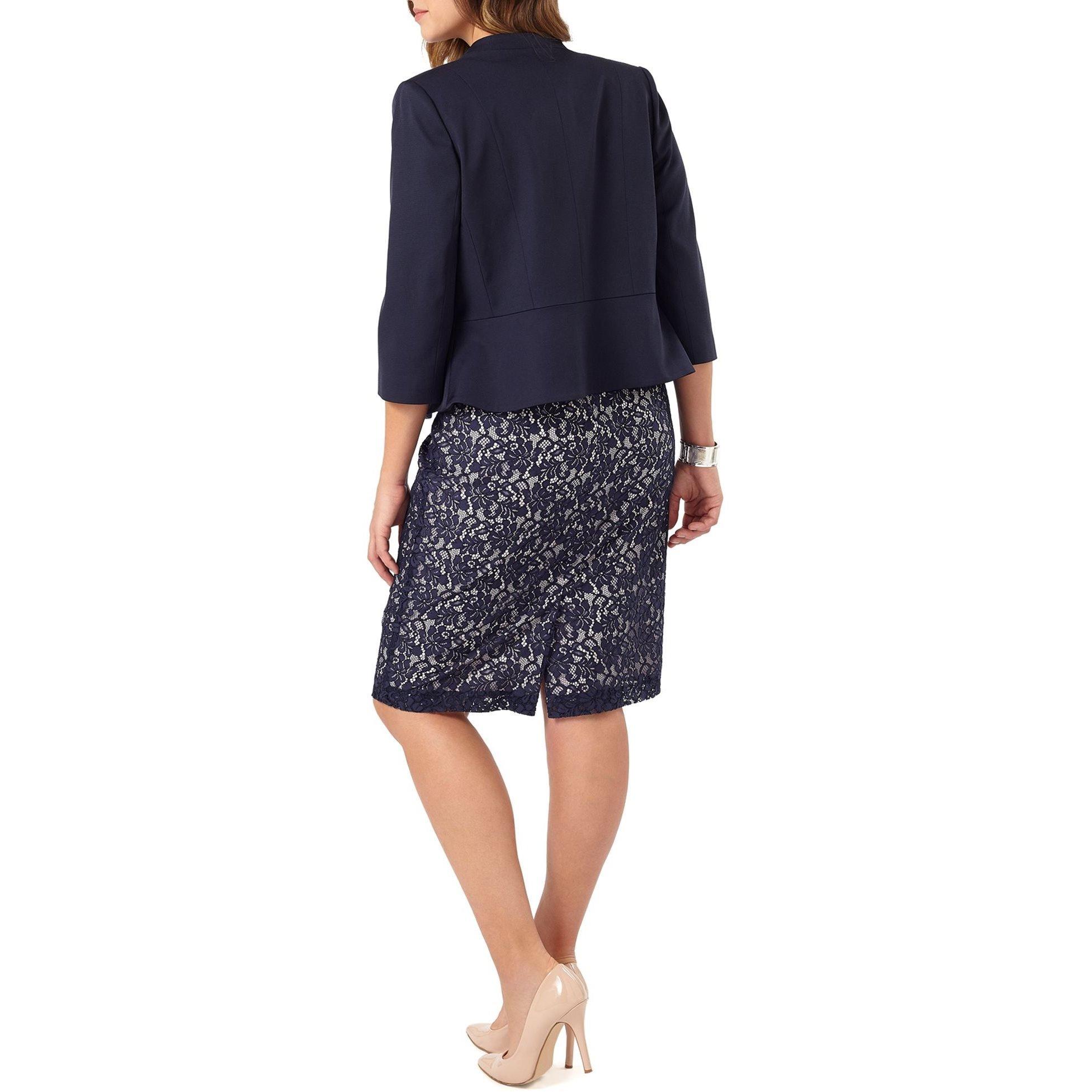 Navy - Studio 8 - Women's Odette Hook and Eye Short Puffer Jacket - 3