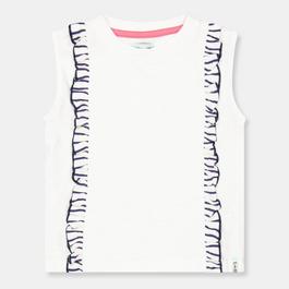 Lilly and Sid Stripe Frill Top In99