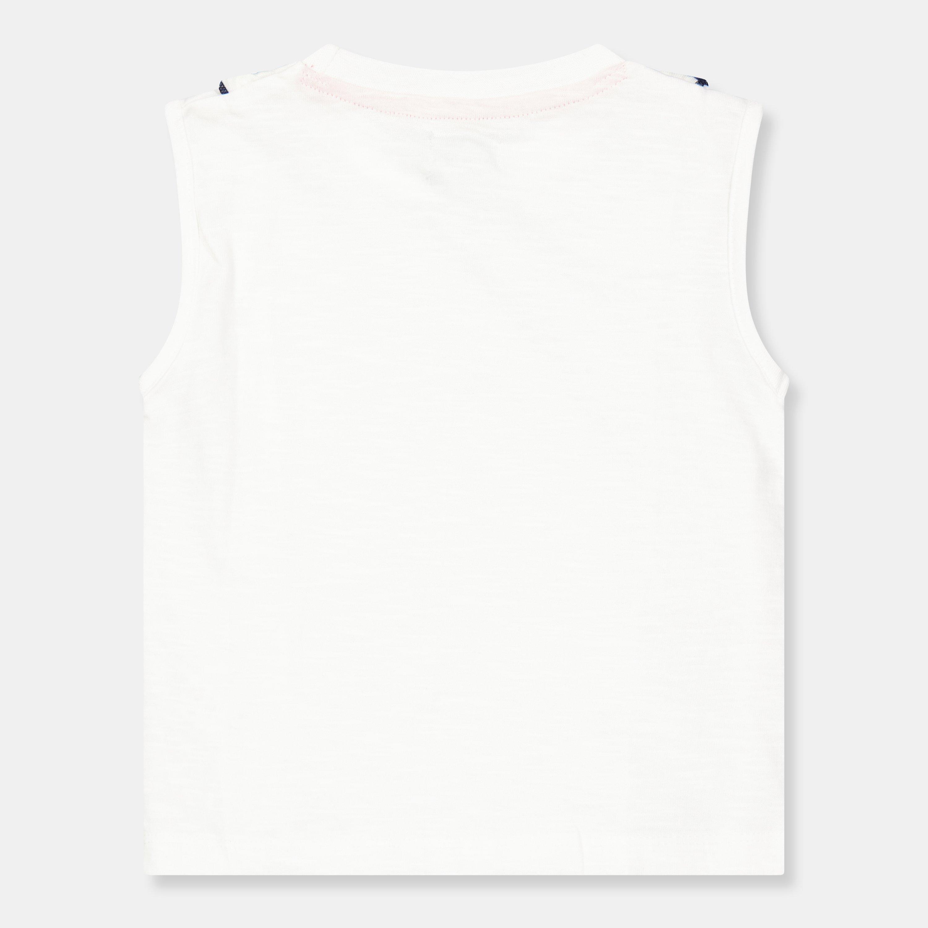 Bianco - Lilly and Sid - Stripe Frill Regular Fit T-Shirt - 2