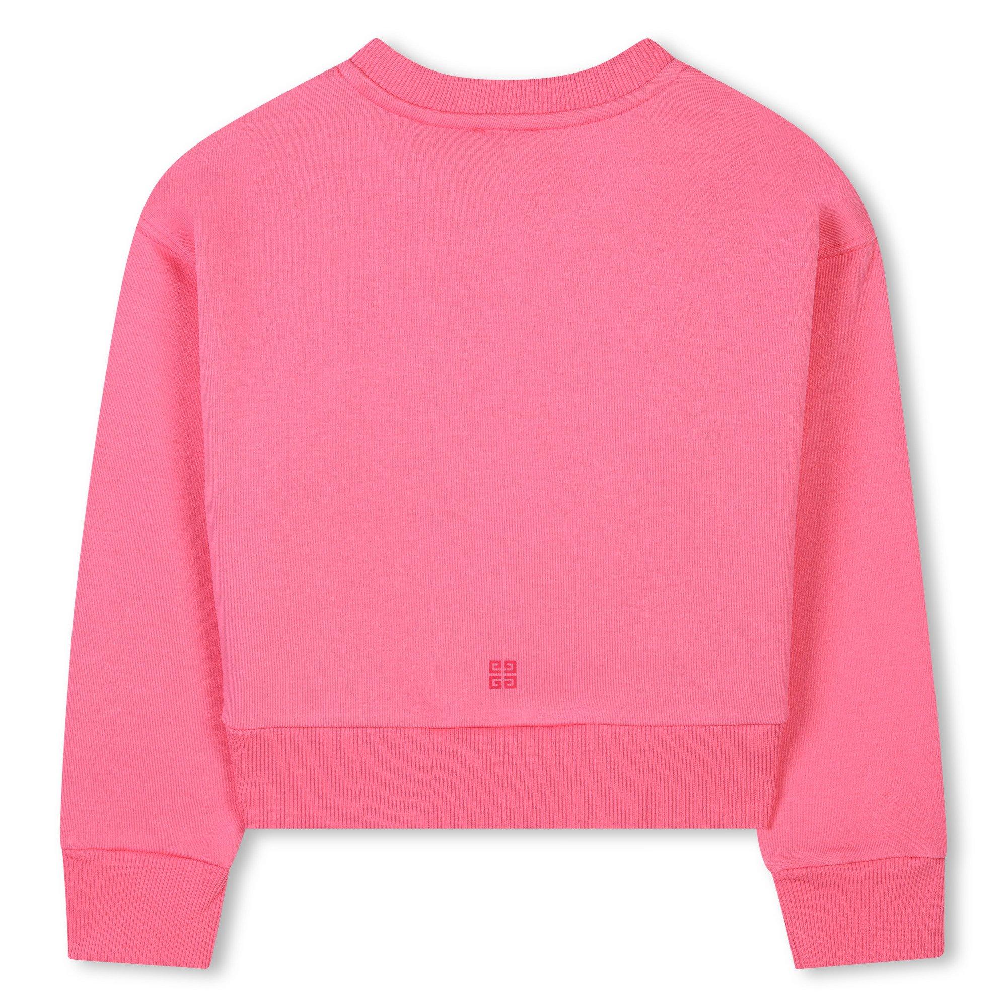 Pink 488 - GIVENCHY - Logo Cropped Crewneck Jumper Juniors - 2