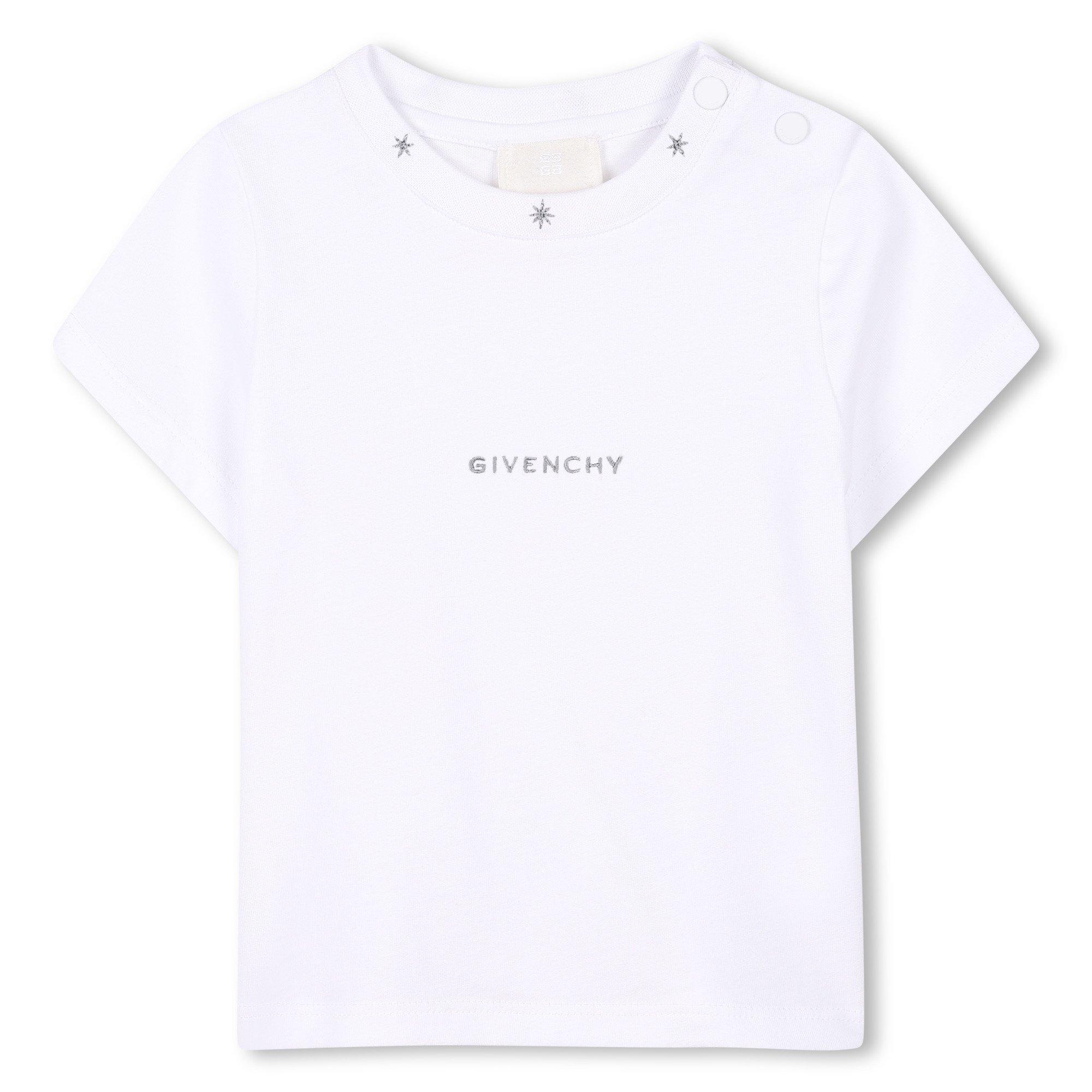White 10P - GIVENCHY - Star Logo Tee Infants - 1