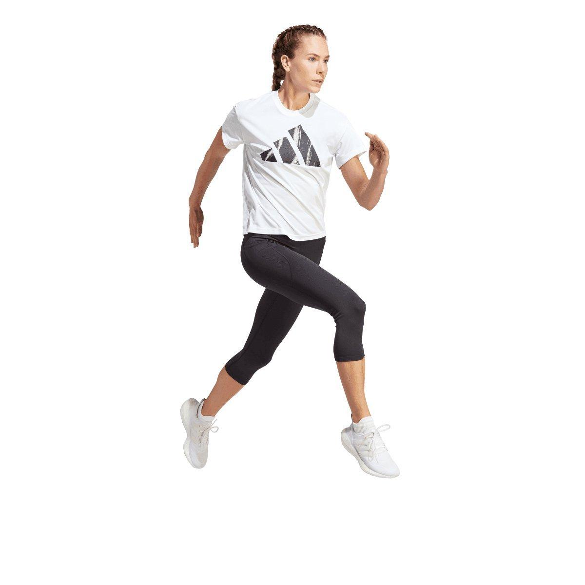 Wit - adidas - Run It Brand Love T-Shirt - 5