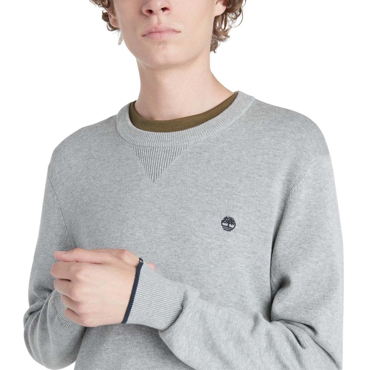 Grey - Timberland - John Crewneck Sweatshirt - 3