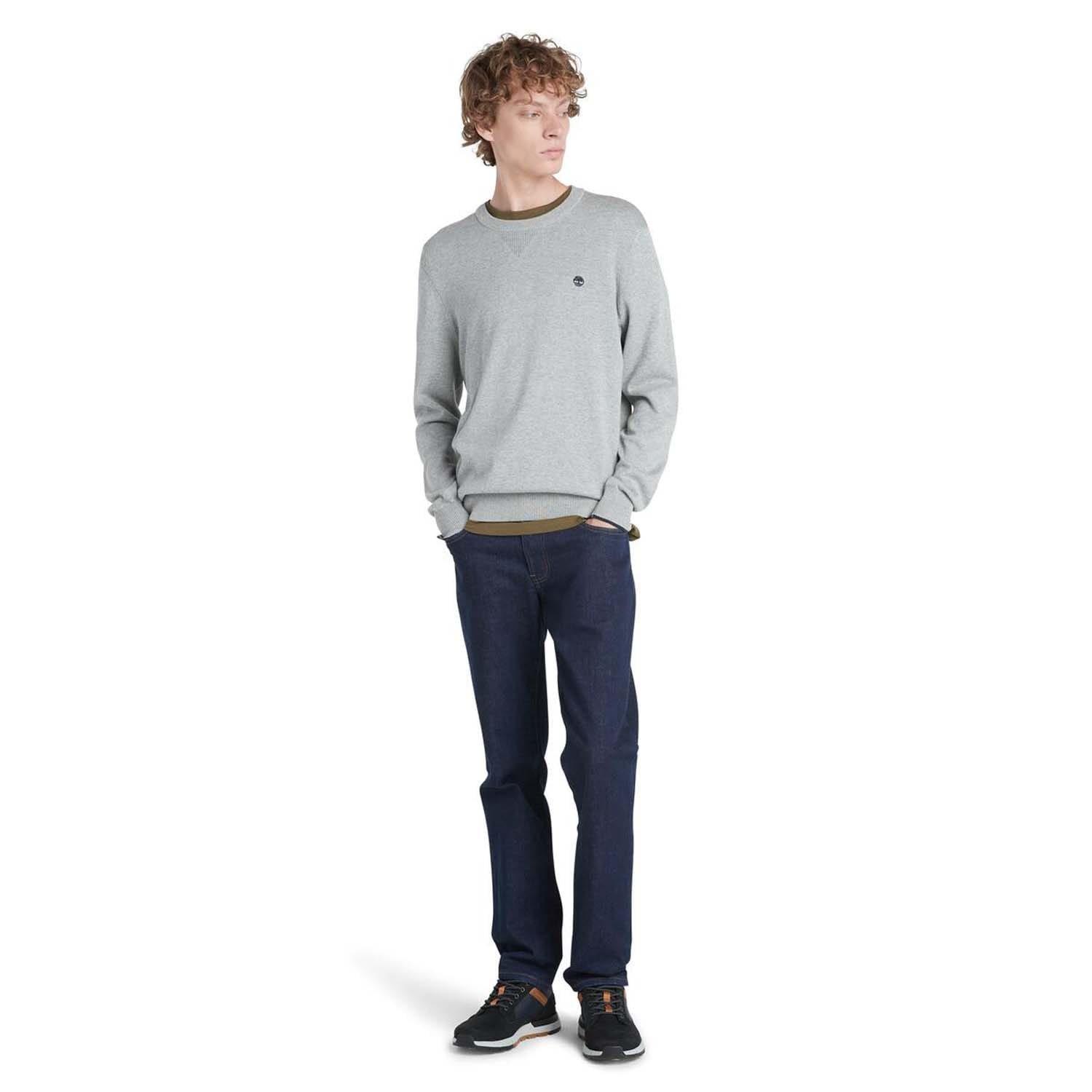 Grey - Timberland - John Crewneck Sweatshirt - 5