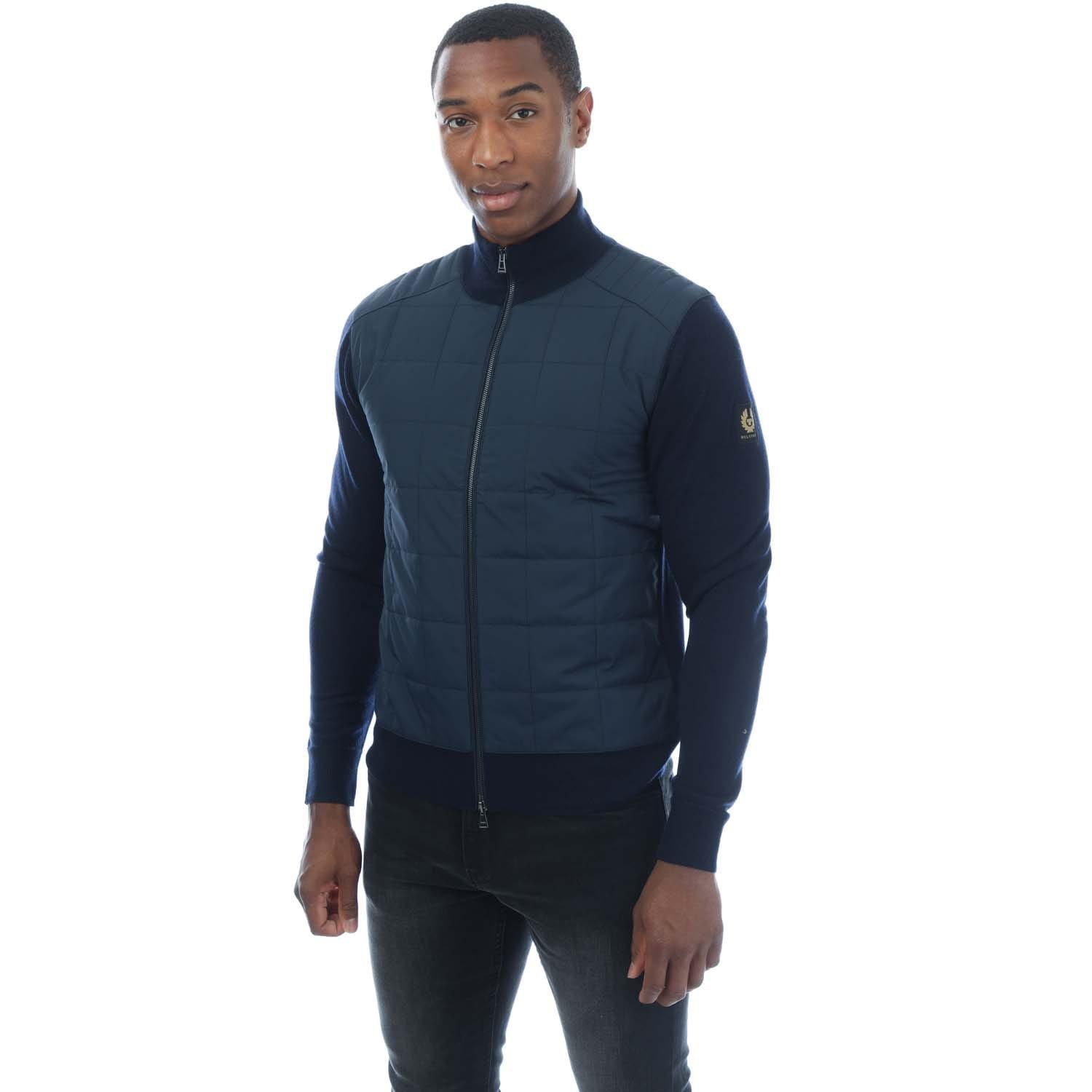 Navy - Belstaff - Kelbrook Zip Cardigan - 1