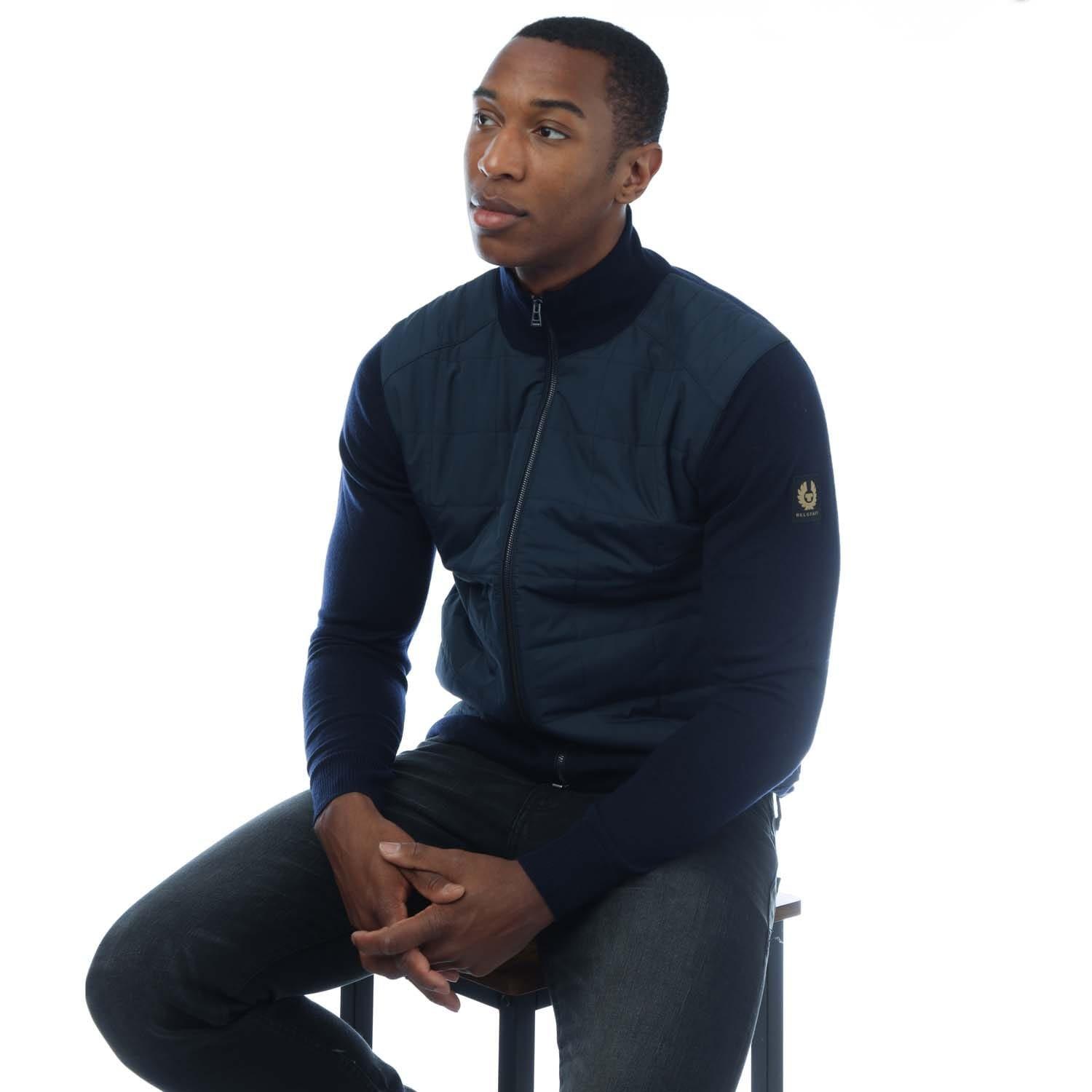 Navy - Belstaff - Kelbrook Zip Cardigan - 4