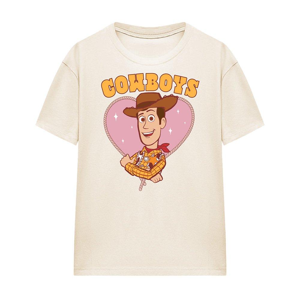 Beige - Disney - Toy Story Heart Cowboys T-Shirt Natural - 4