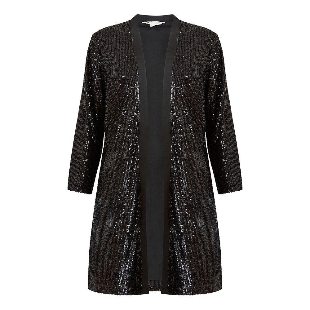 Black - Yumi - Black Sequin Kimono - 4