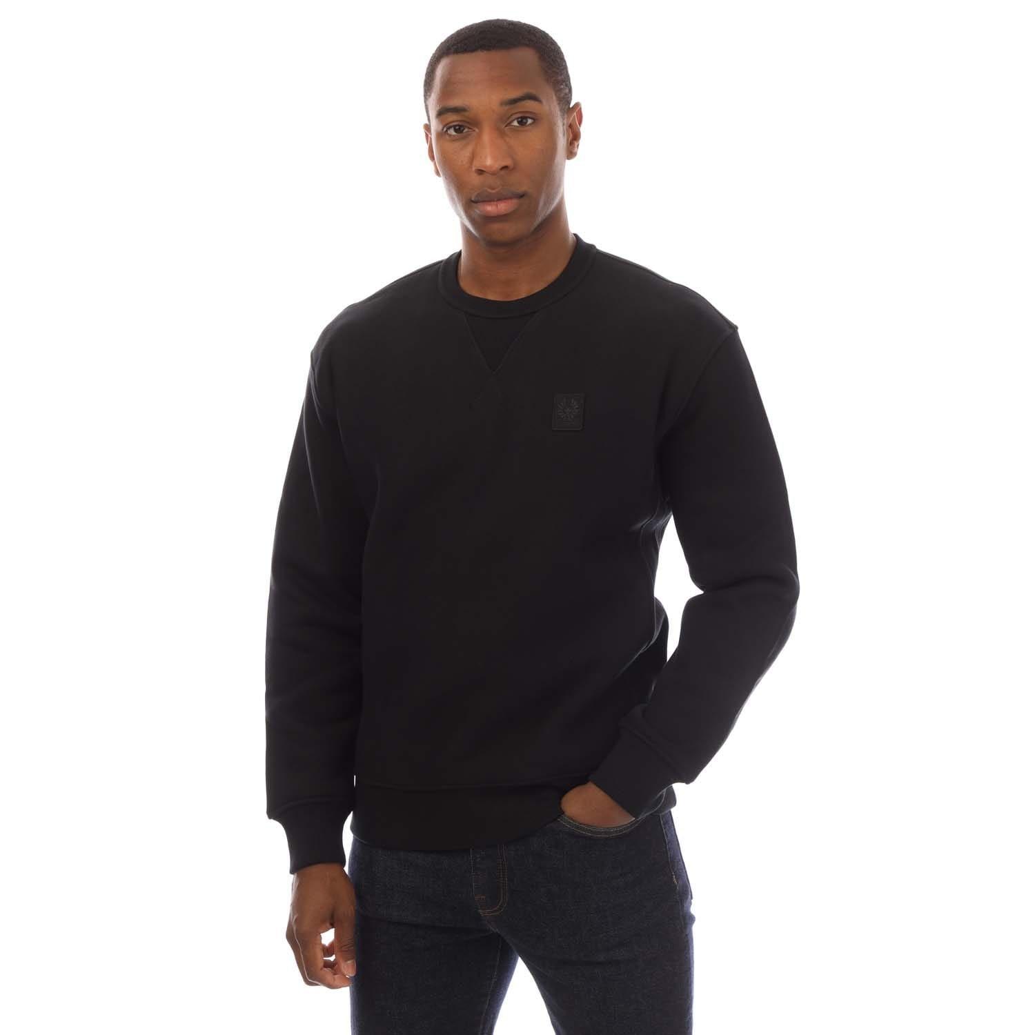 Black - Belstaff - Heavyweight Cotton Fleece Hockley Sweatshirt - 1