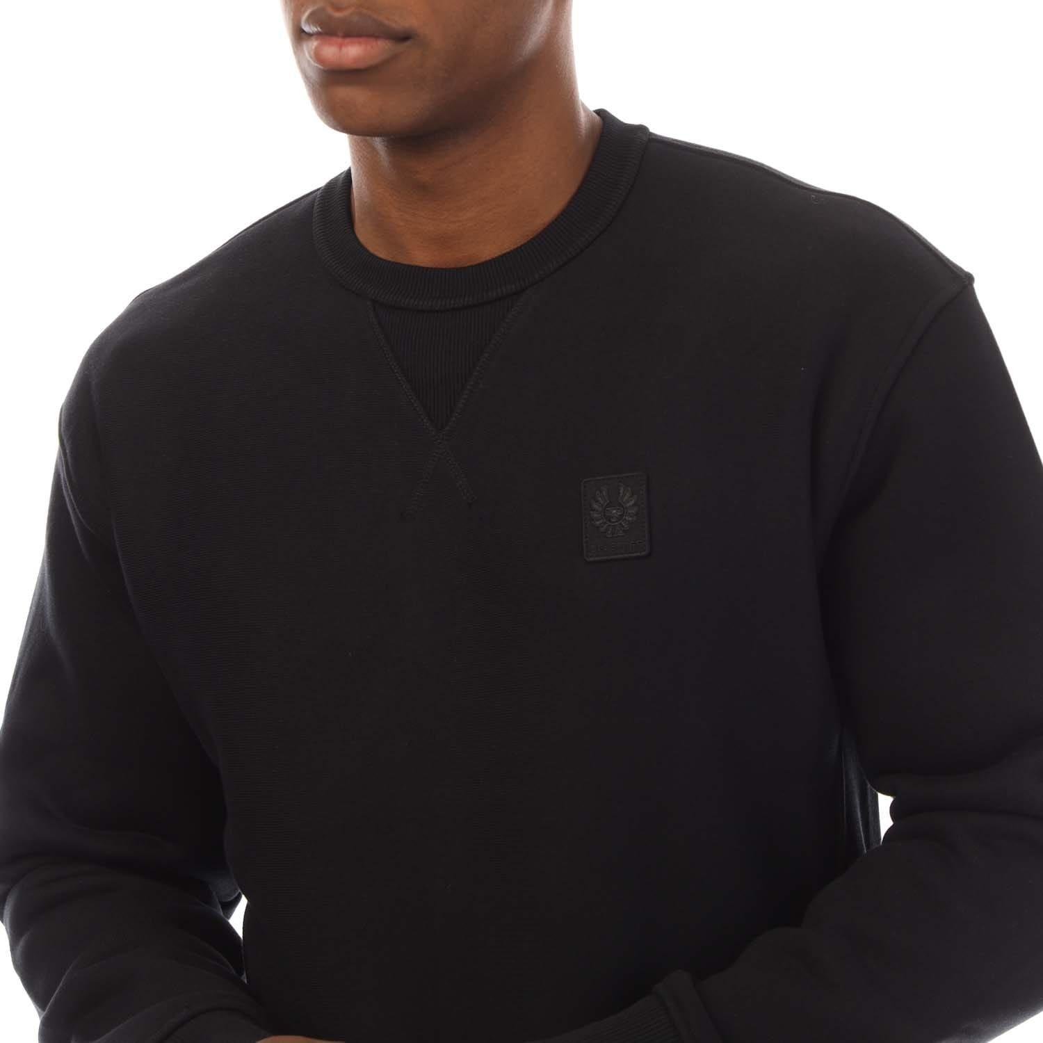 Black - Belstaff - Heavyweight Cotton Fleece Hockley Sweatshirt - 3