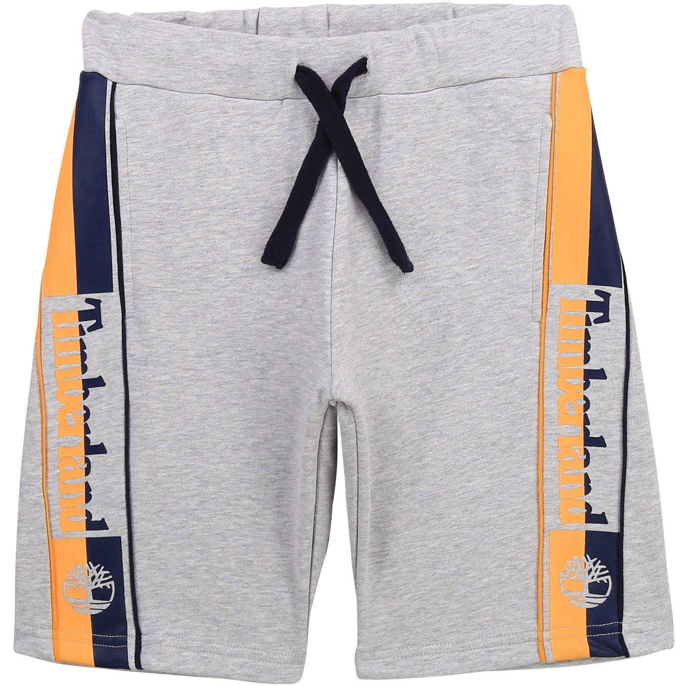 Timberland Boys Fleece Logo Bermuda Shorts - Chine Grey - 6Y