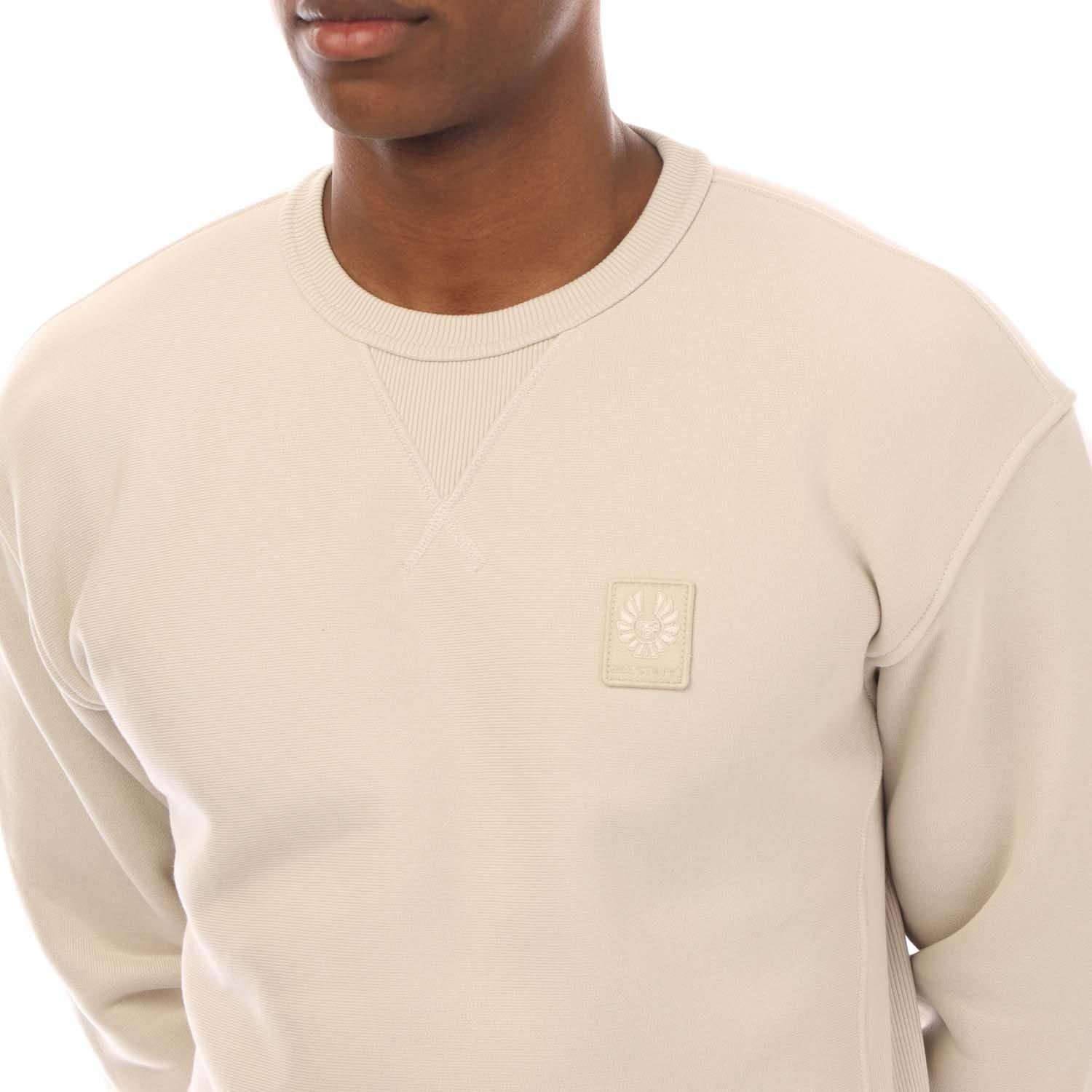 Cream - Belstaff - Heavyweight Cotton Fleece Hockley Sweatshirt - 3
