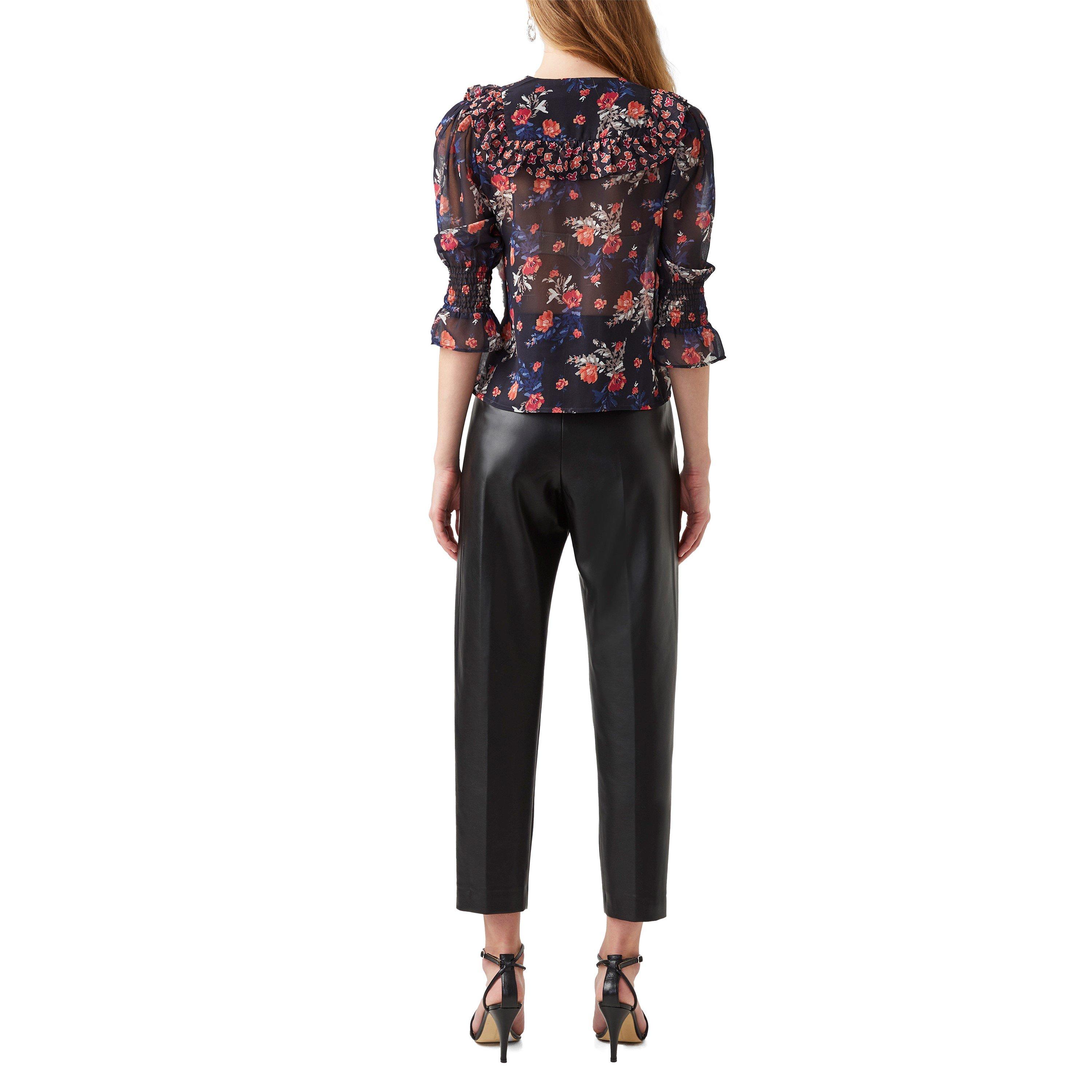 Utility Blue Mu - French Connection - Ella Rose Recycled Mix Shirt - 4