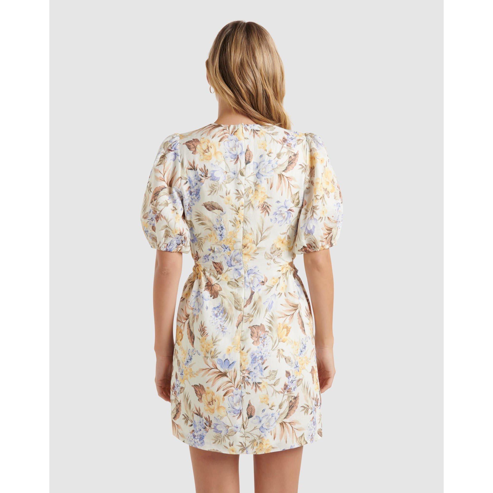 Cocacabana Flor - Forever New - Stevie Linen Cut Out Dress - 5