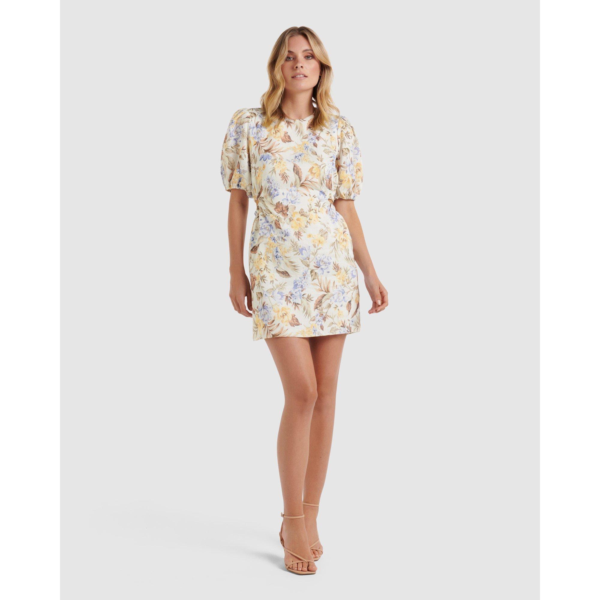 Cocacabana Flor - Forever New - Stevie Linen Cut Out Dress - 6