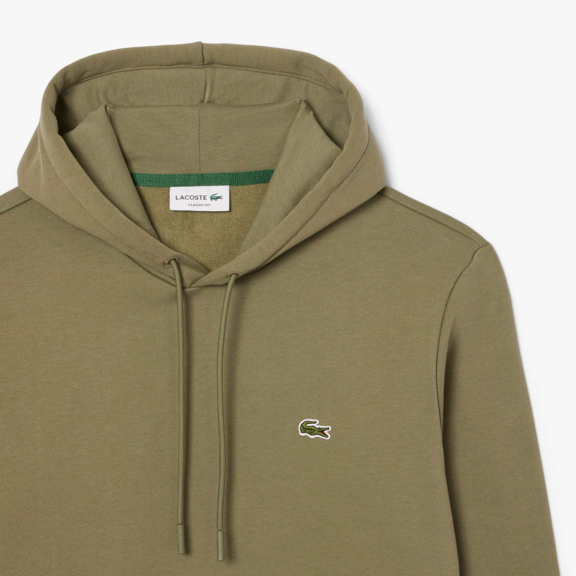 Green - Lacoste - Organic Cotton Fleece Hoodie - 5