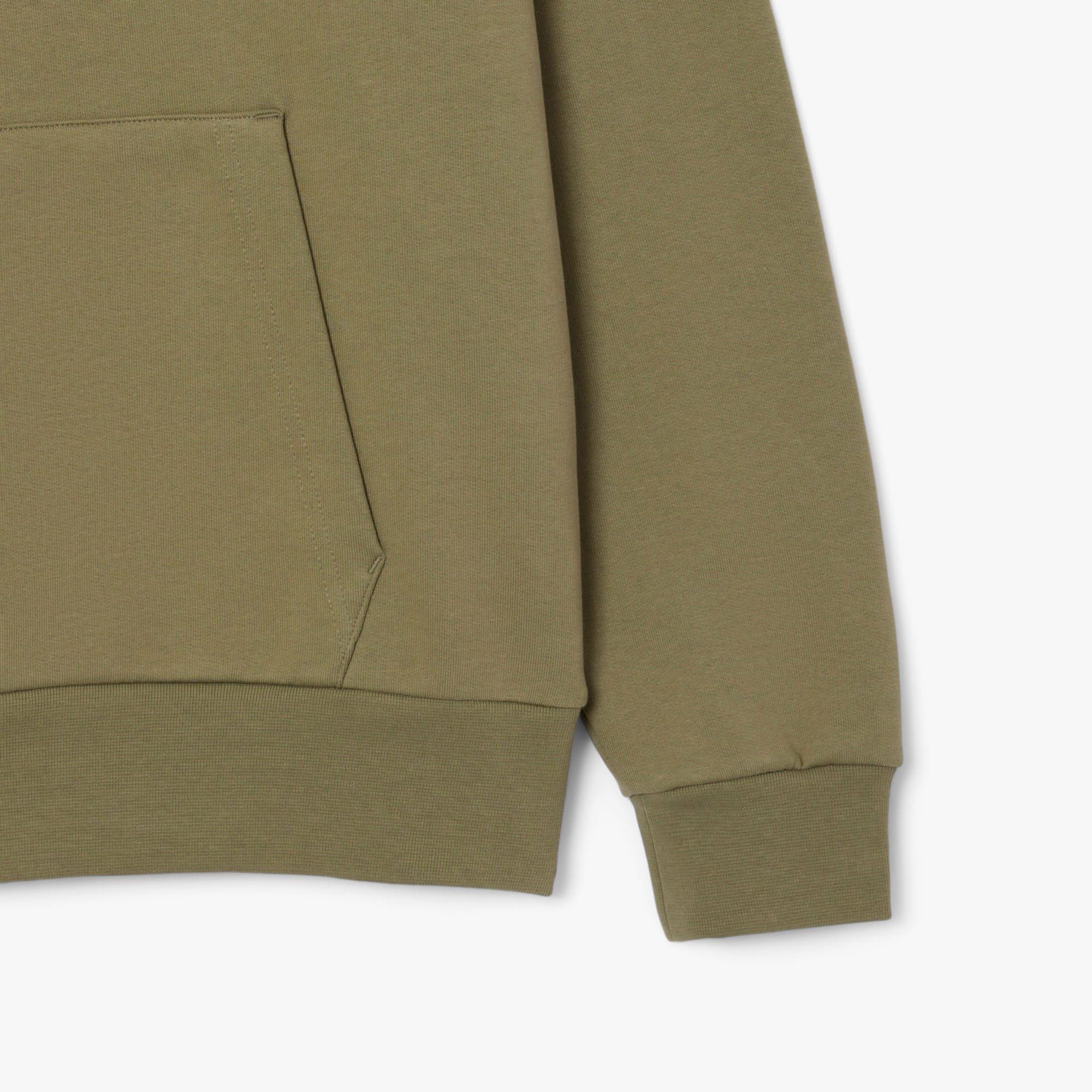 Green - Lacoste - Organic Cotton Fleece Hoodie - 6