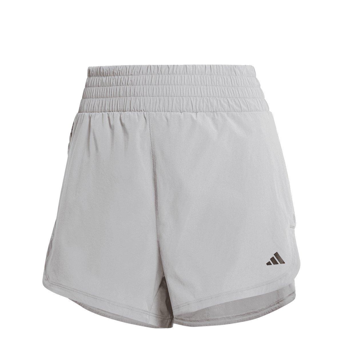 Grey - adidas - Pacer Stretch-Woven Zipper Pocket Lux Shorts - 1