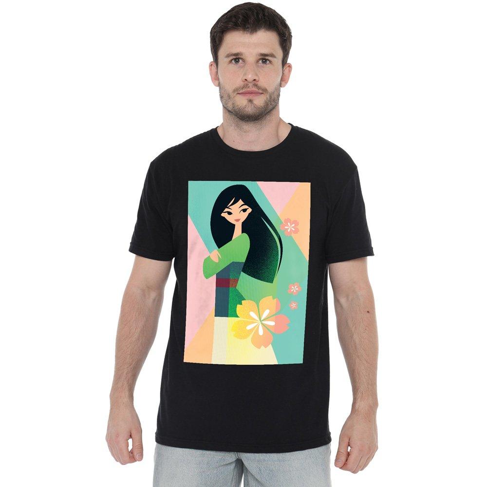 Black - Disney - Mulan Simplistic Illustration T-Shirt Black - 1