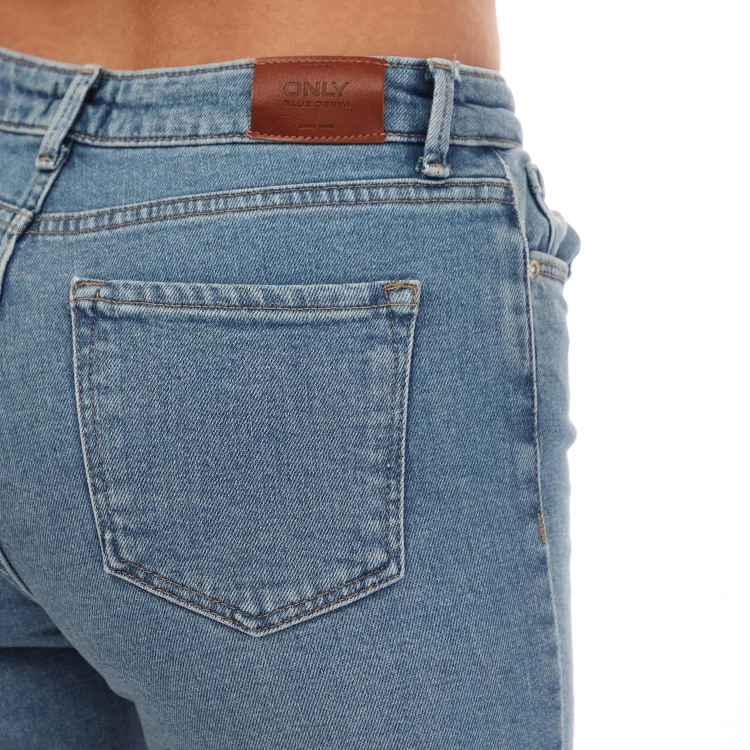 Denim - Only - Emily Stretch High Waist Straight Jeans - 3