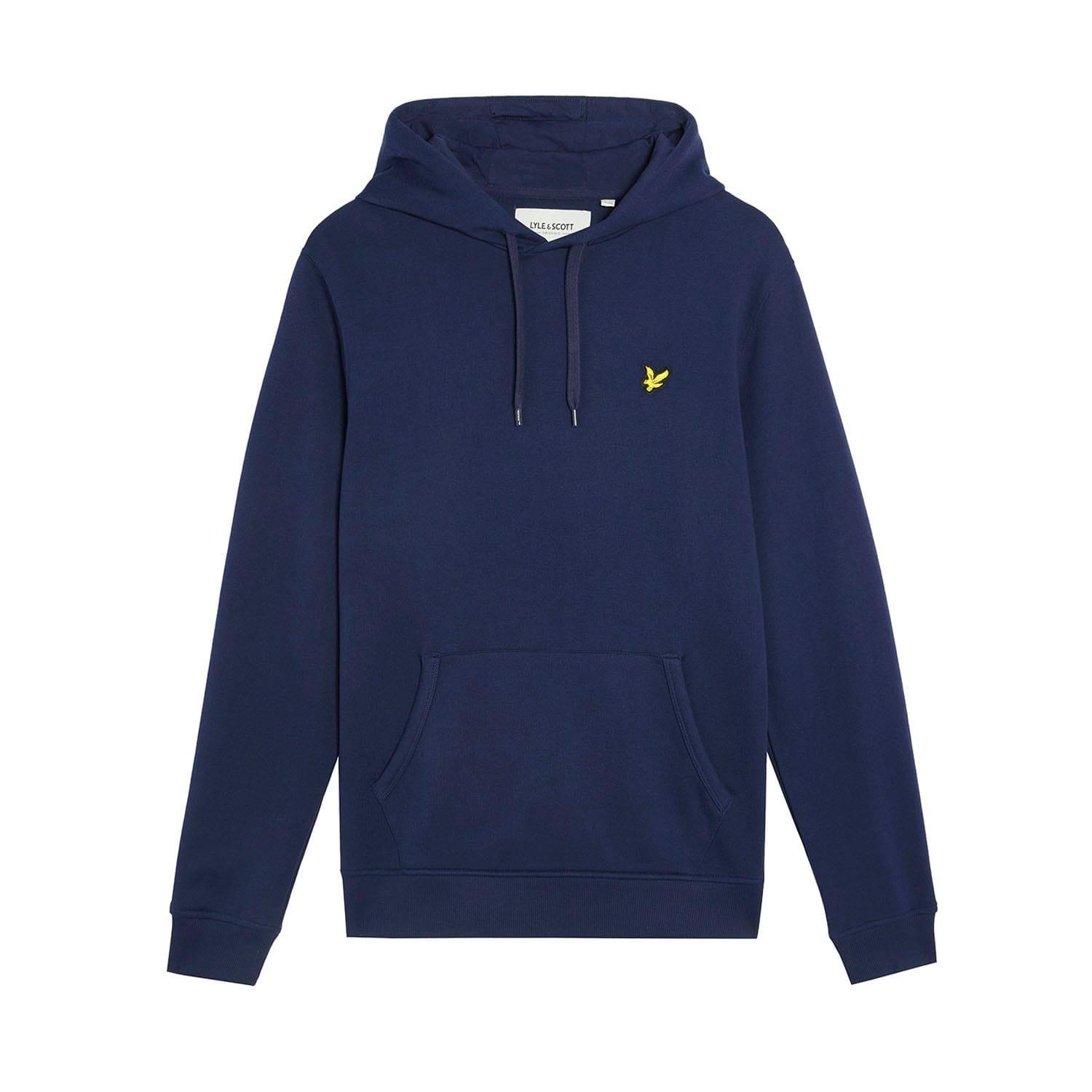 Navy - Lyle and Scott - Eagle Head Pullover Hoodie - 5