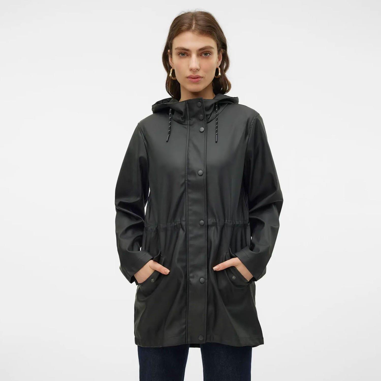 Black - Vero Moda - Malou Raincoat - 3