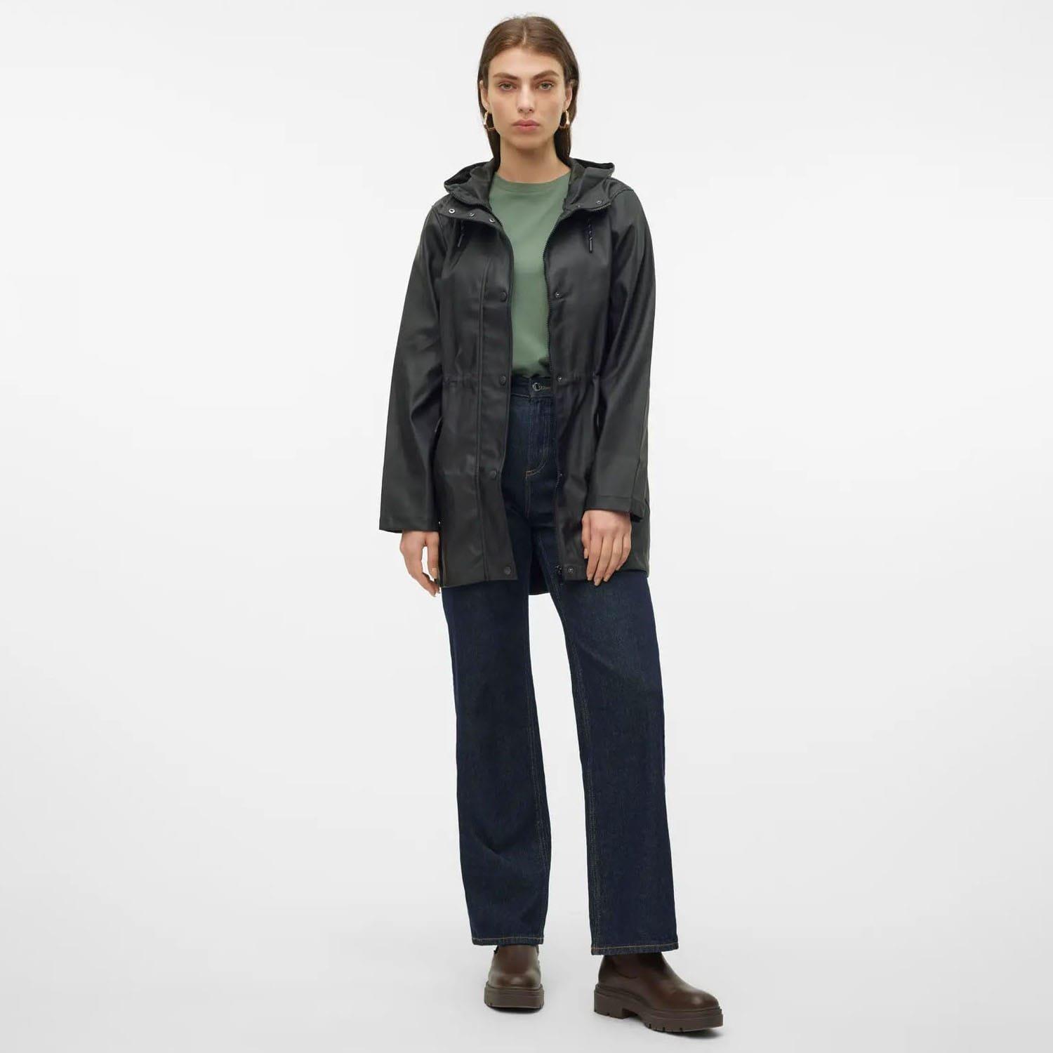 Black - Vero Moda - Malou Raincoat - 5