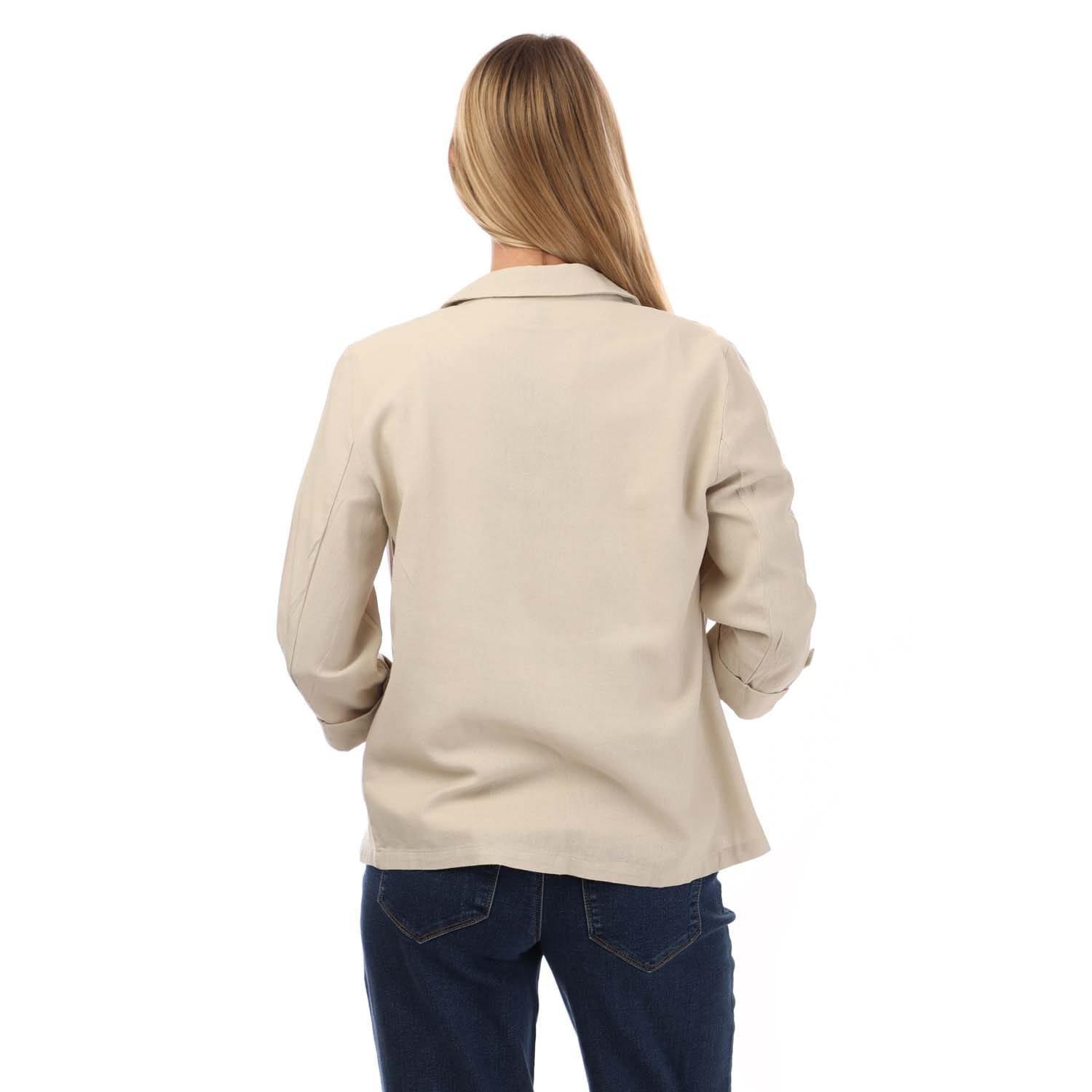 Natural - Vero Moda - Jesmilo Linen Blend Loose Blazer - 2