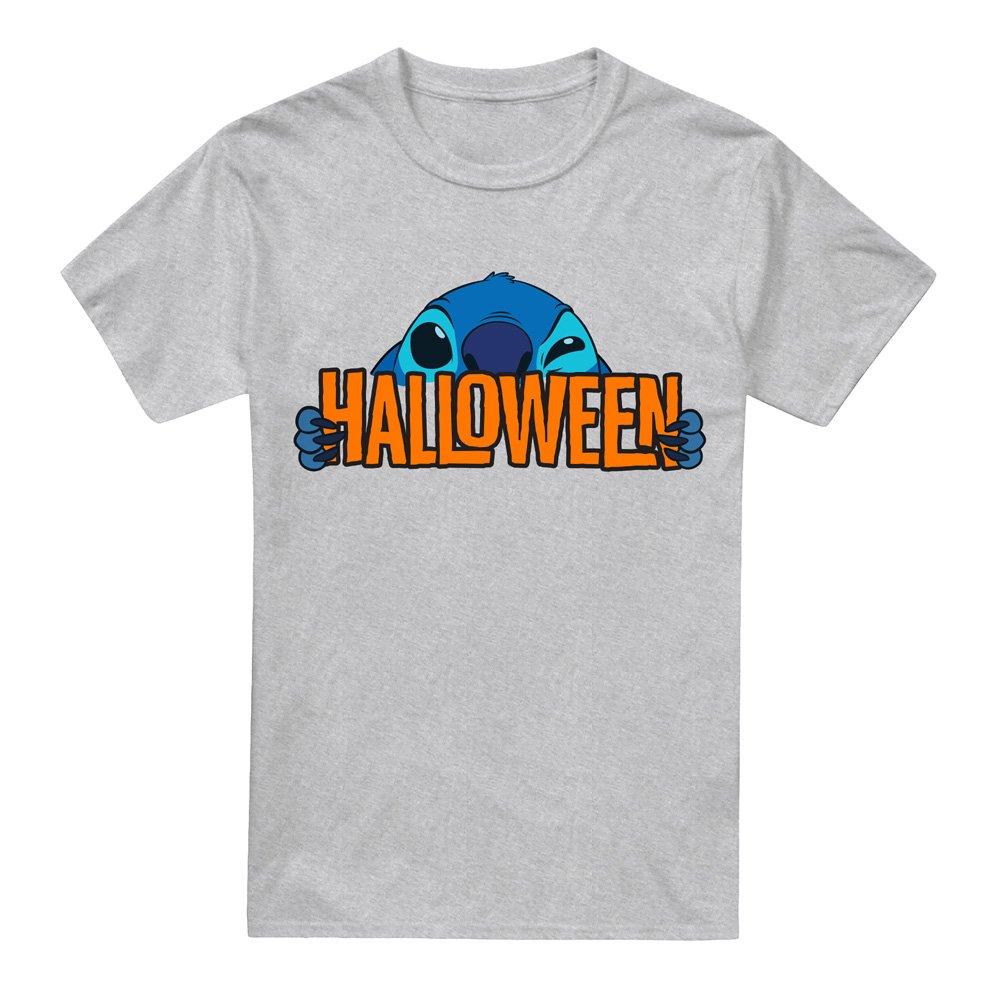 Grey - Disney - Lilo & Stitch Halloween Hide Mens T-Shirt Grey - 4