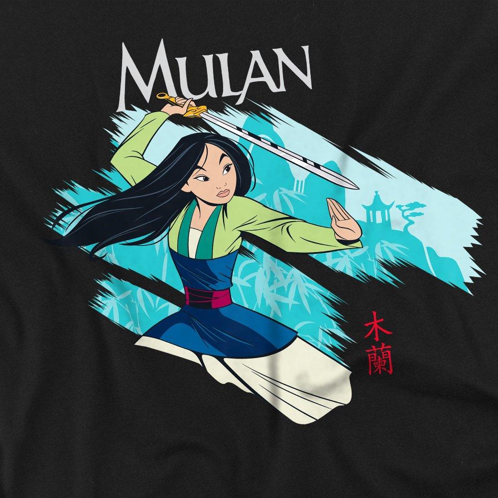 Black - Disney - Mulan Sword In The Wind T-Shirt Black - 2