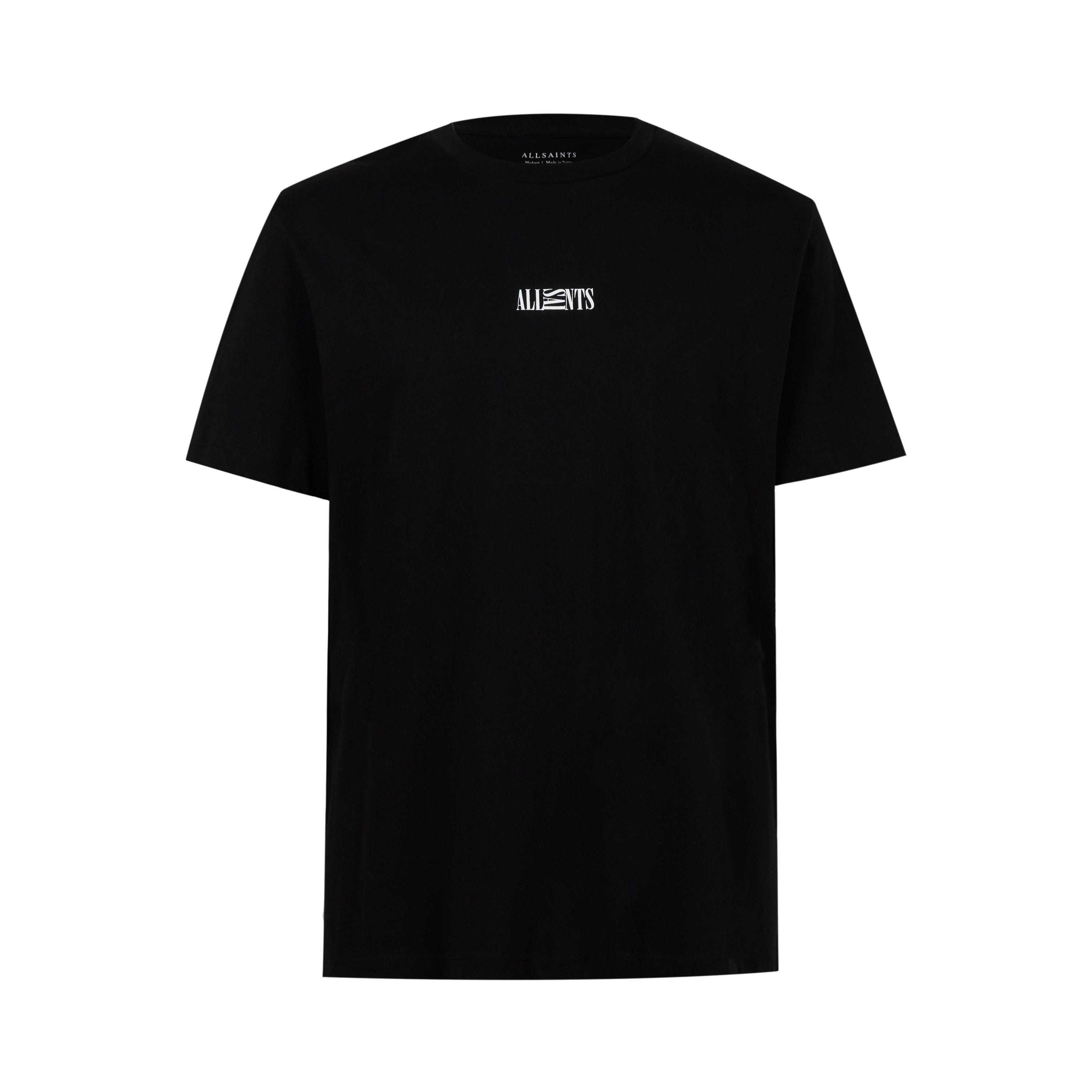 Jet Black - AllSaints - Opposition Short Sleeve Crew - 1
