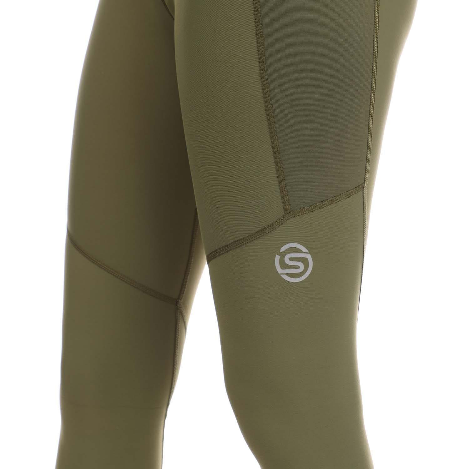 Khaki - Skins - Series-3 Thermal Long Tights - 3