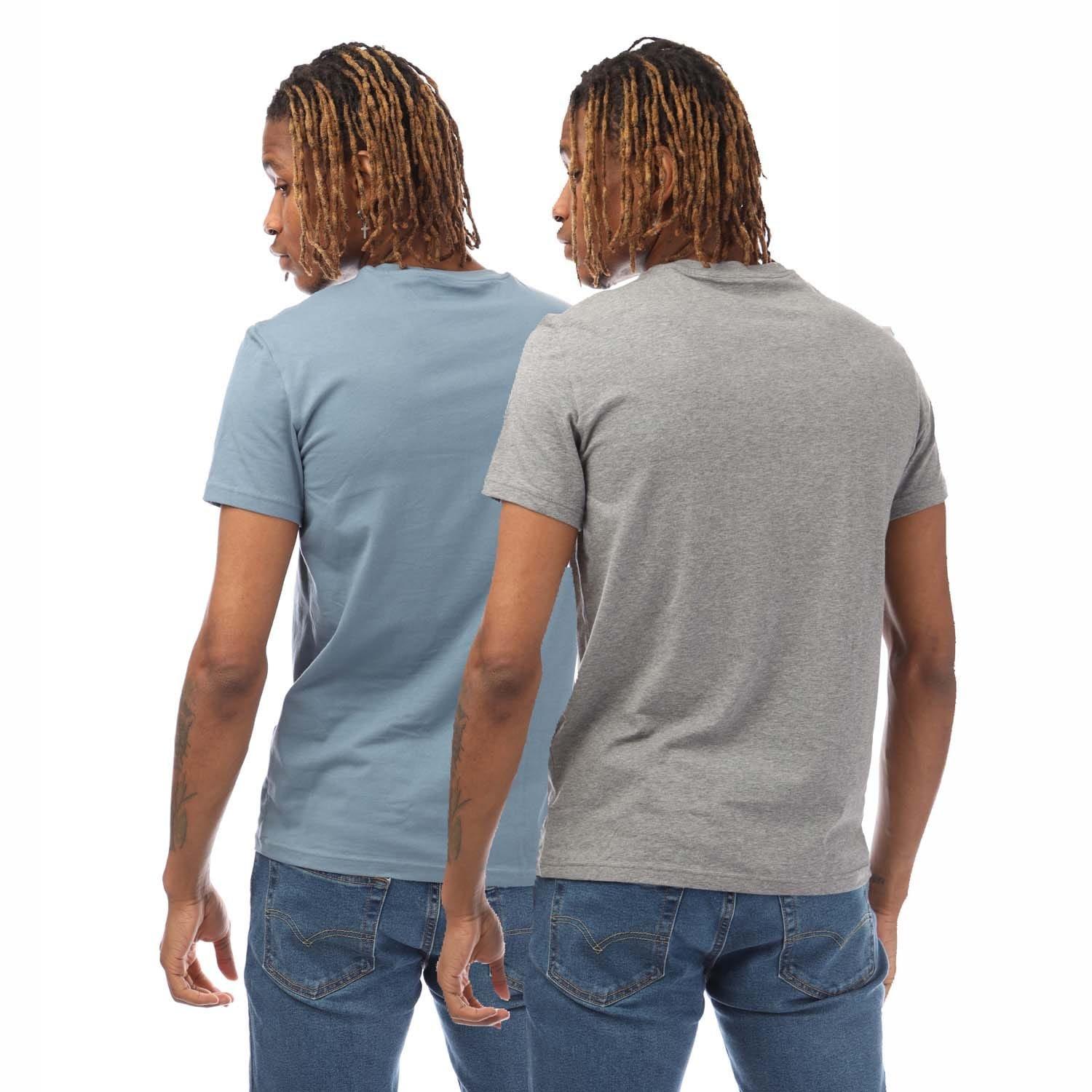 Grey Blue - Emporio Armani - 2 Pack of Endurance Logo T-Shirts - 2