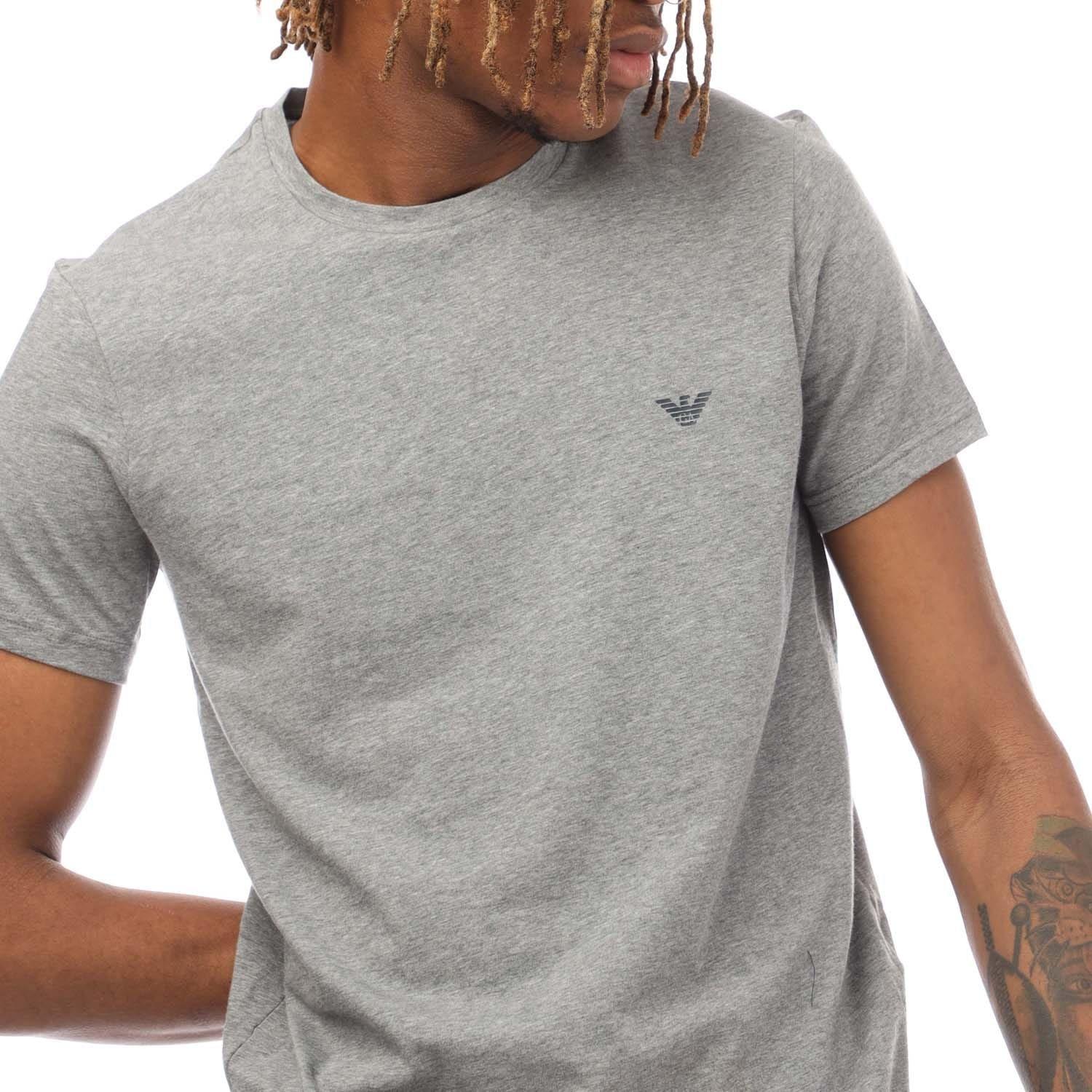 Grey Blue - Emporio Armani - 2 Pack of Endurance Logo T-Shirts - 5