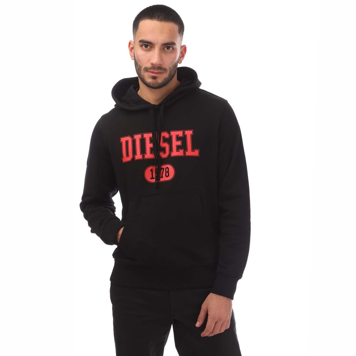 Black - Diesel - S-Ginn 1-B Hoodie - 1