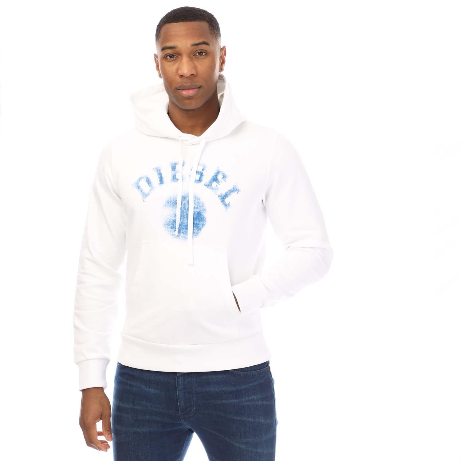 White - Diesel - S-Ginn 9-D Hoodie - 1