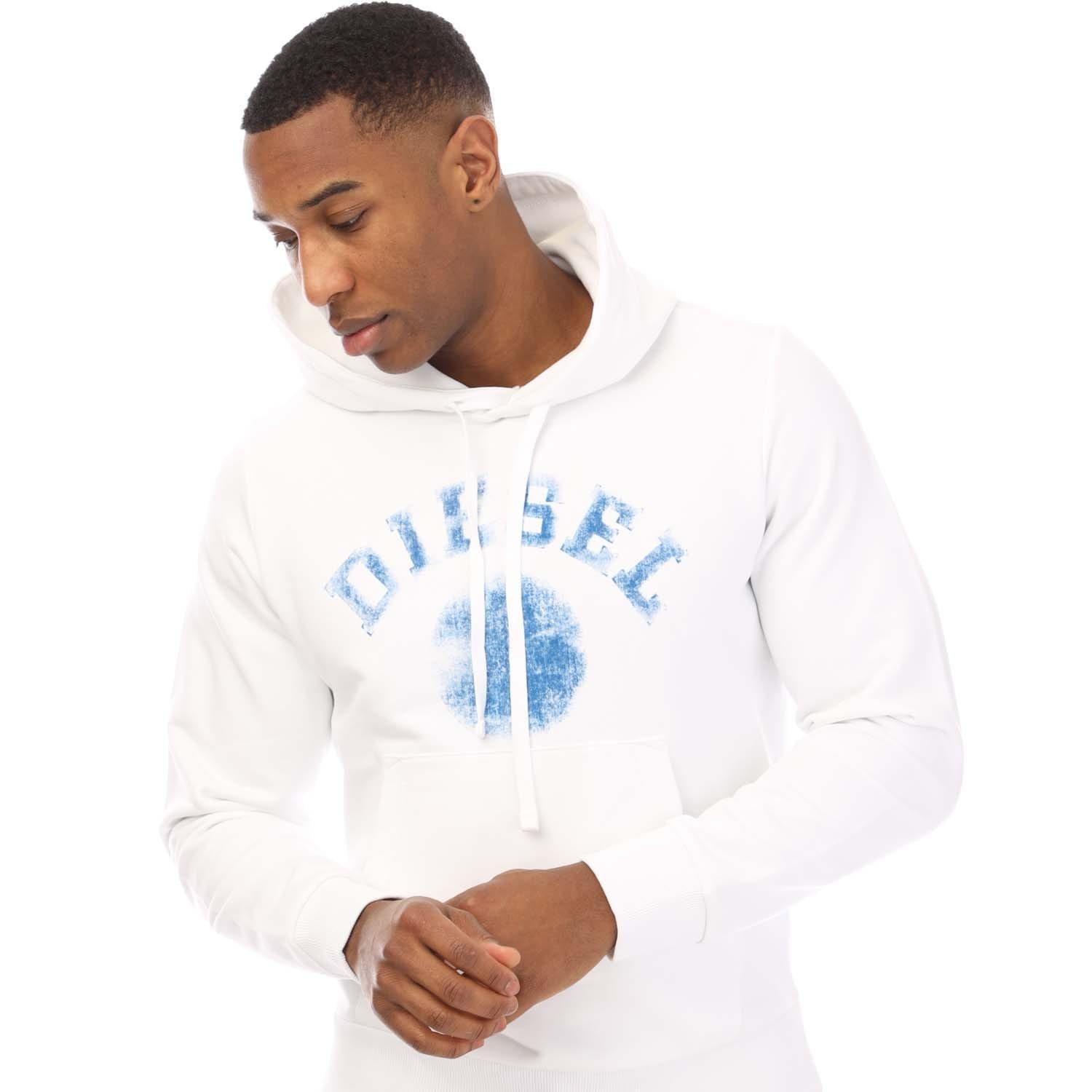 White - Diesel - S-Ginn 9-D Hoodie - 3