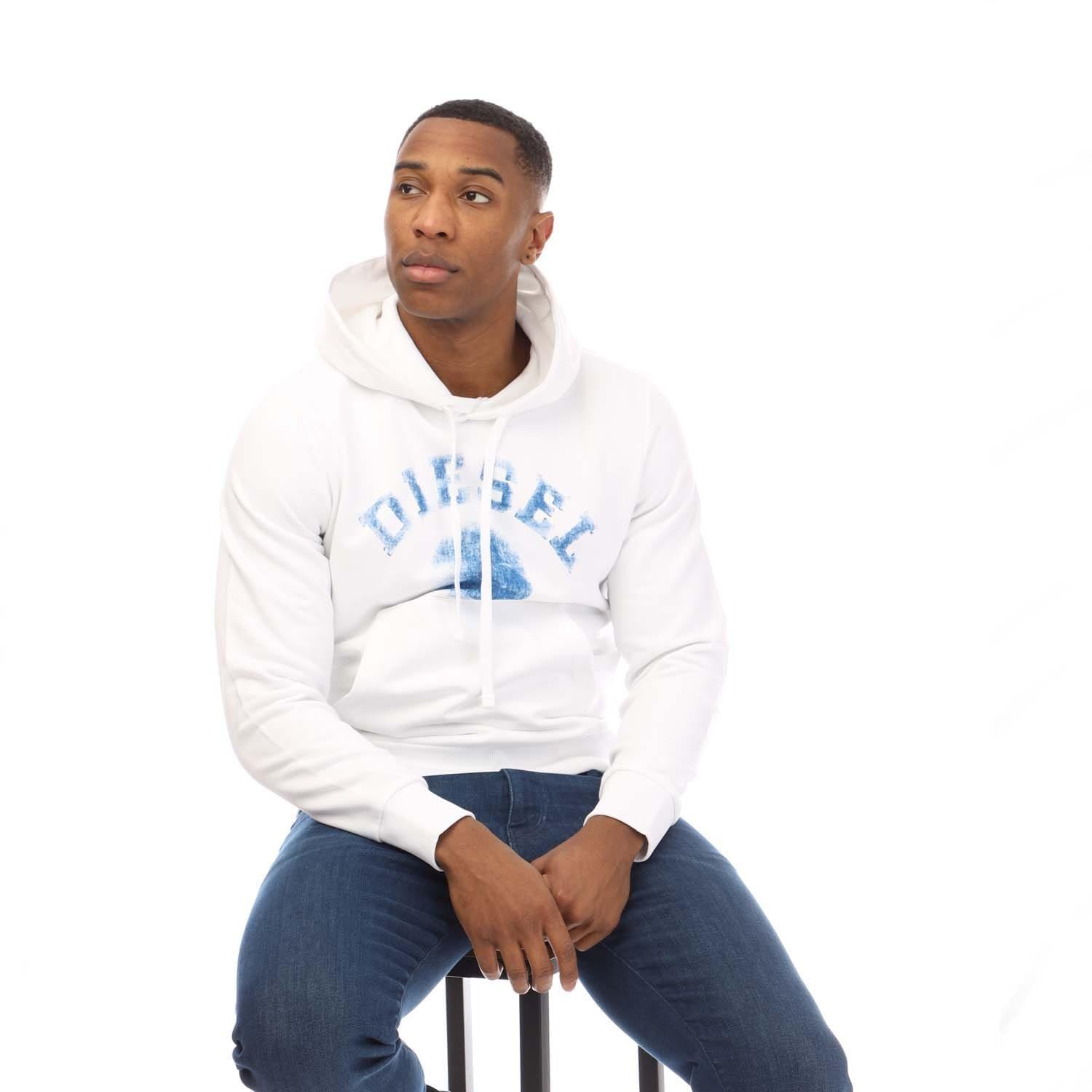 White - Diesel - S-Ginn 9-D Hoodie - 4