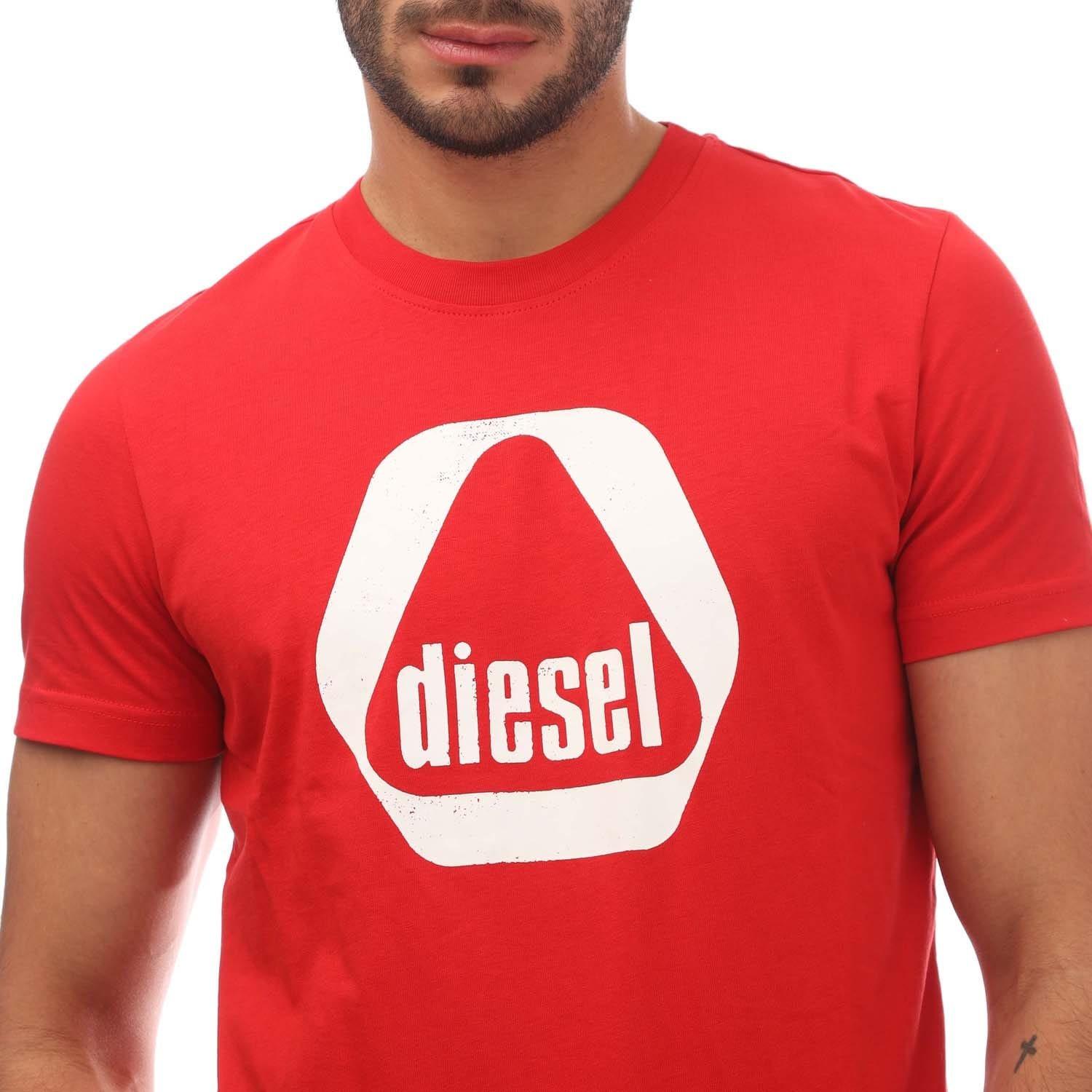 Red - Diesel - T-Diegor 7-E T-Shirt - 3